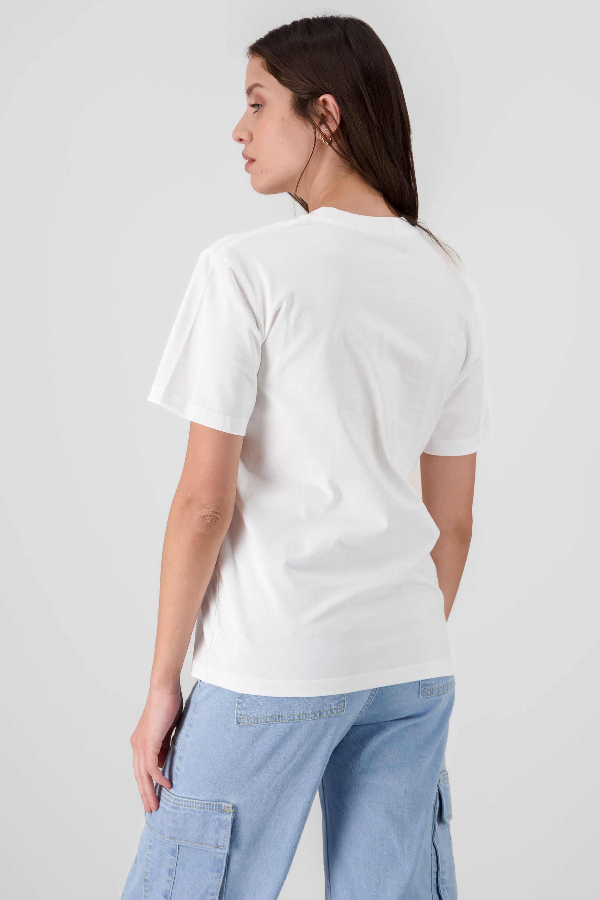 Essential Loose Fit Cotton T Shirt WHITE