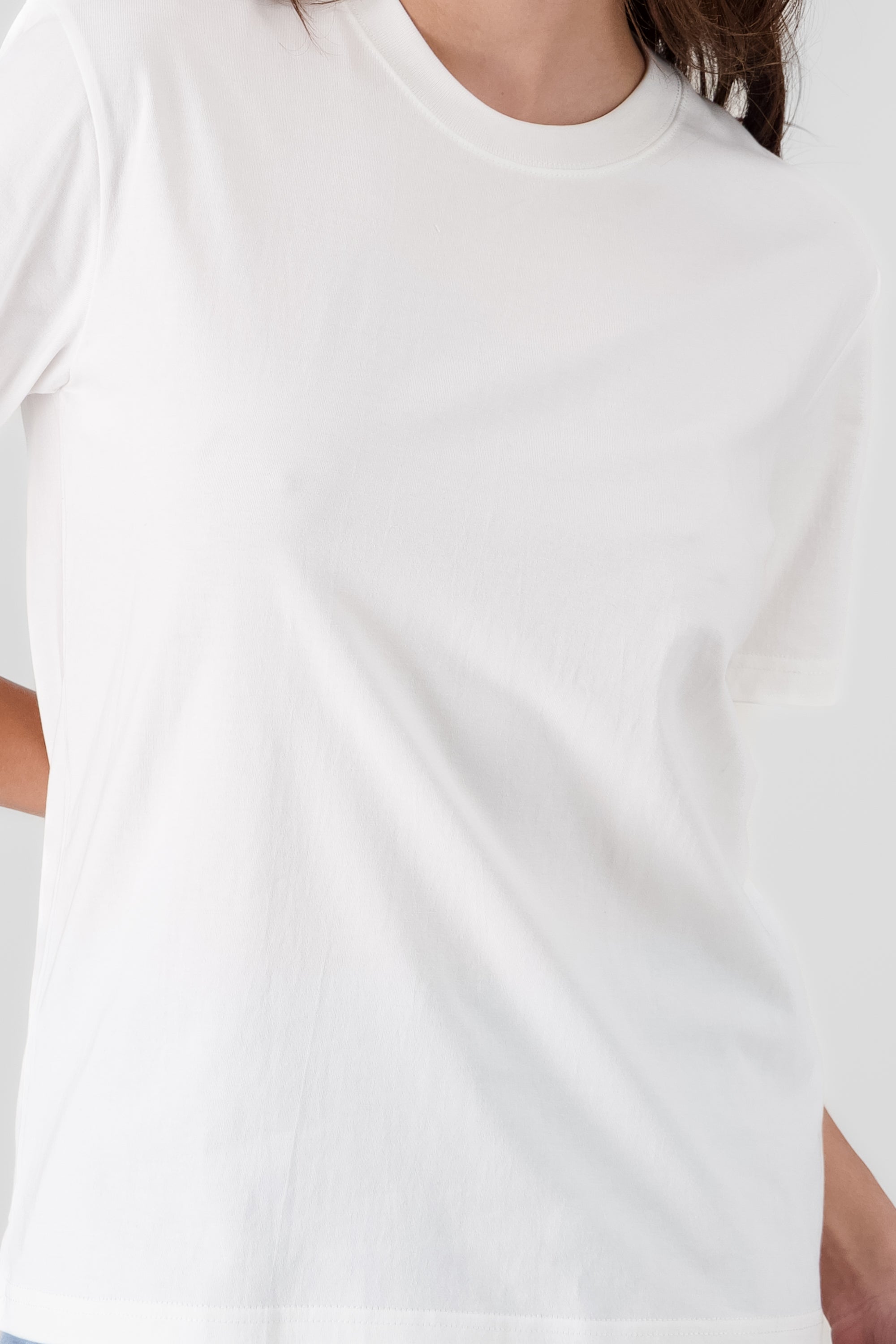 Essential Loose Fit Cotton T Shirt WHITE