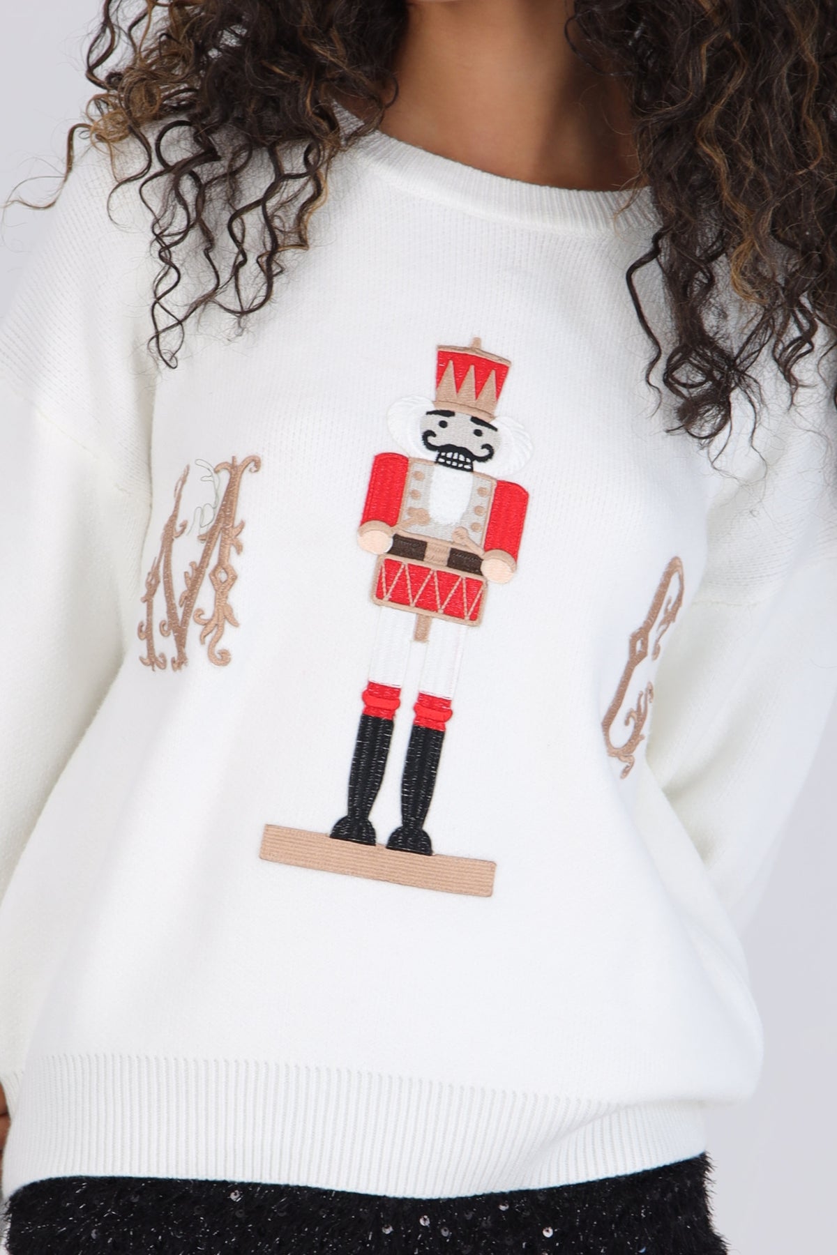 Solid Nutcracker Sweater