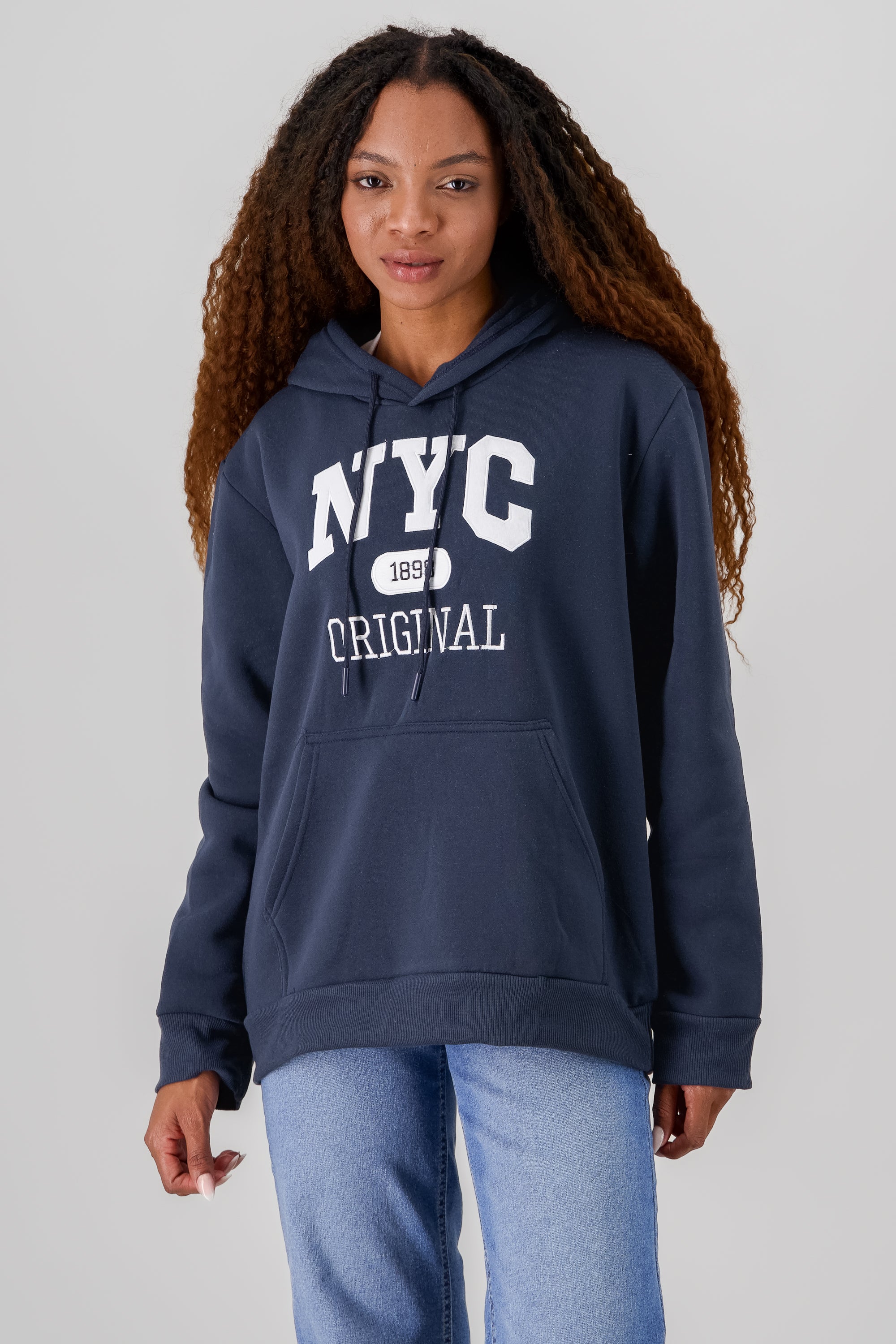 NYC Printed Hoodie NAVY