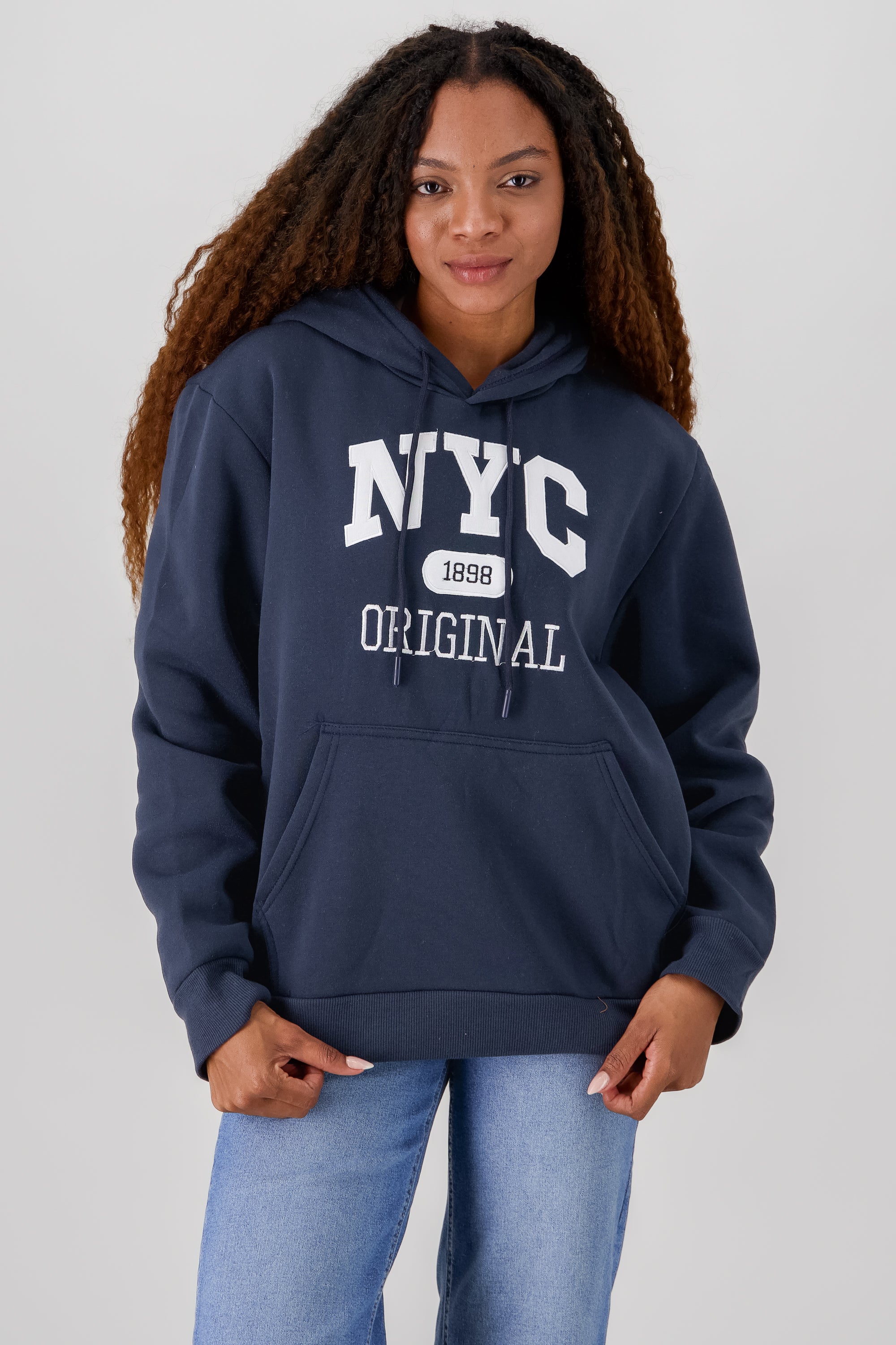 NYC Printed Hoodie NAVY