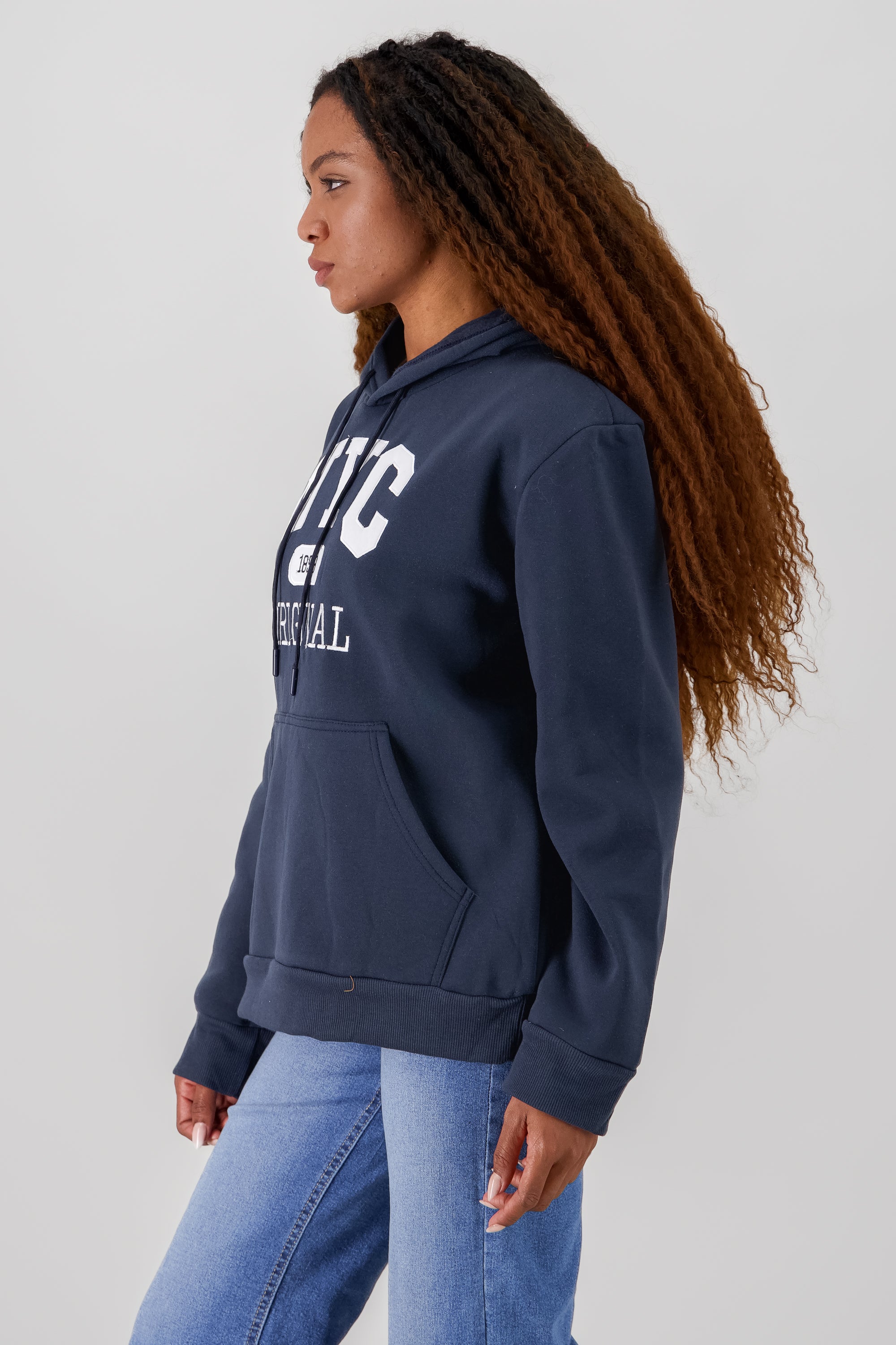 NYC Printed Hoodie NAVY