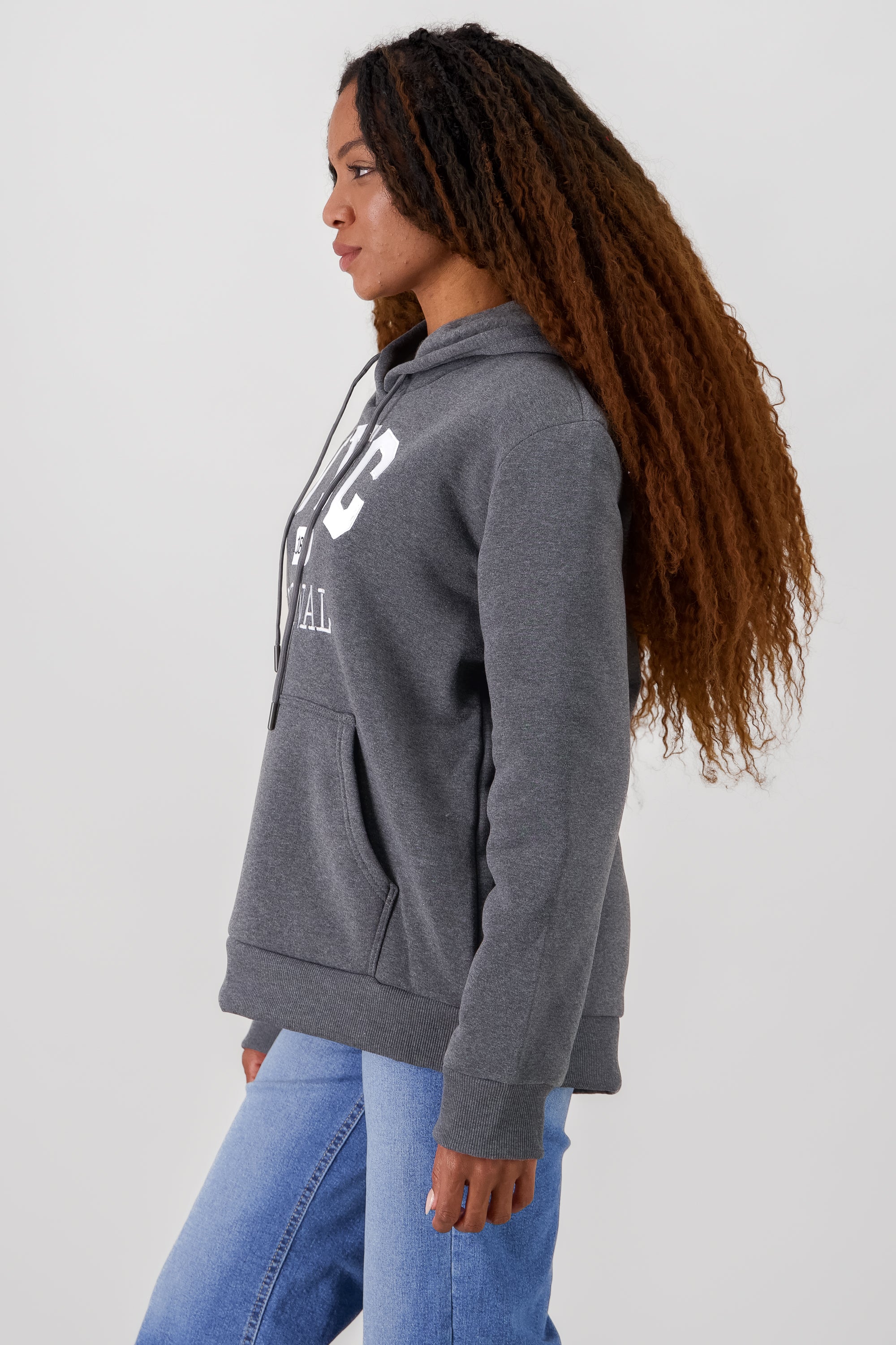 NYC Printed Hoodie HEATHER GRAY