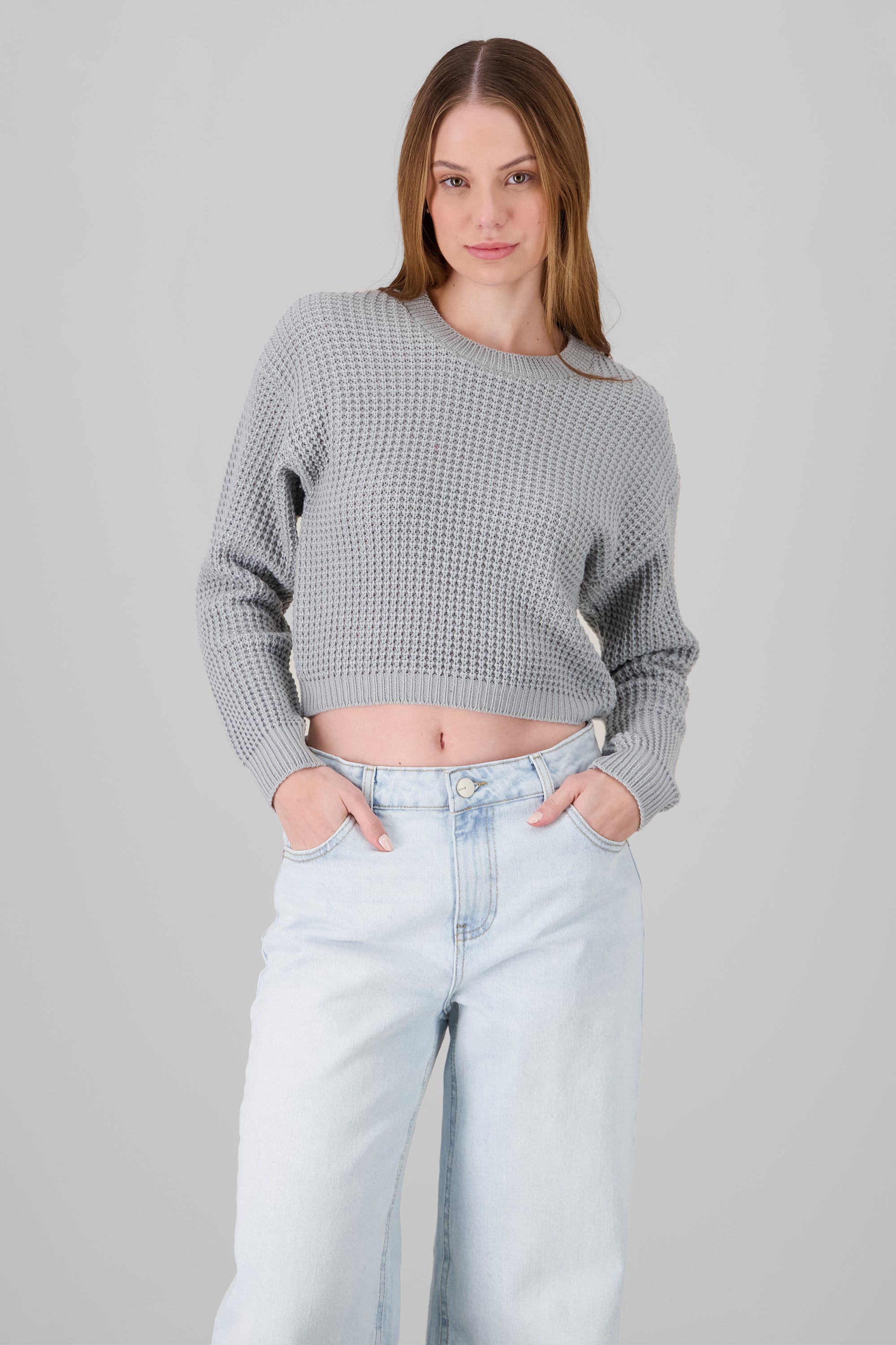 Oversized Knit Sweater GRAY