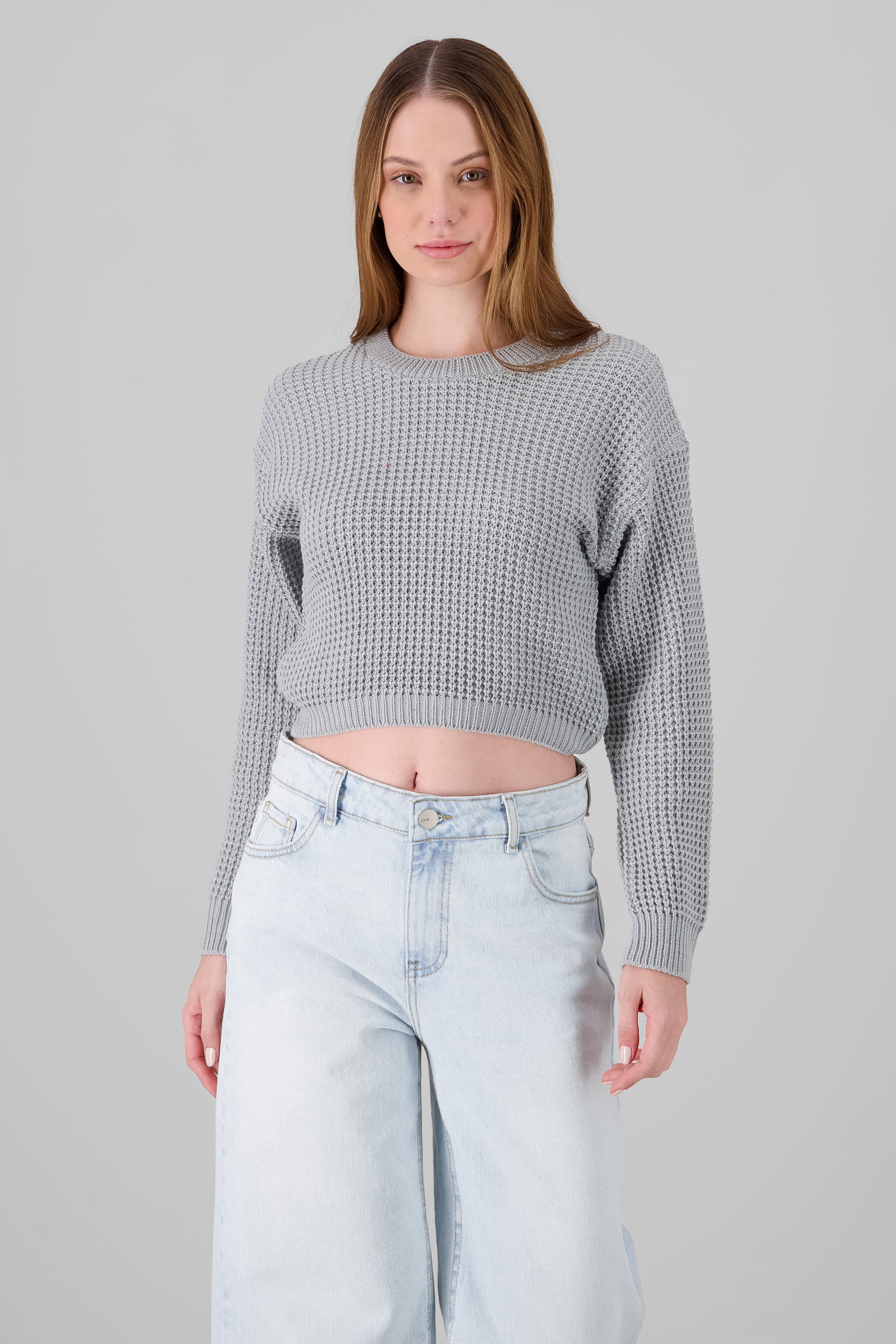 Oversized Knit Sweater GRAY