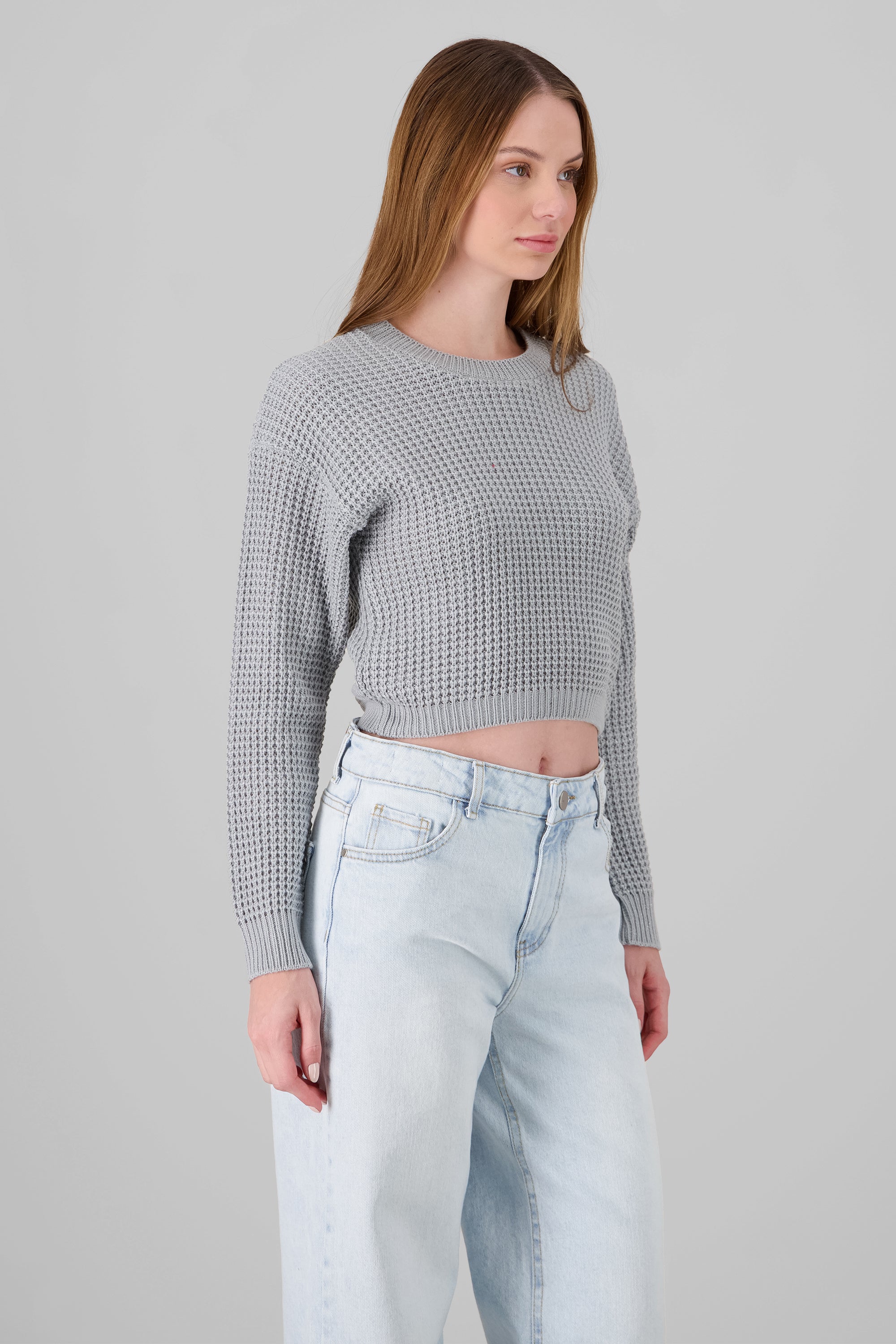 Oversized Knit Sweater GRAY