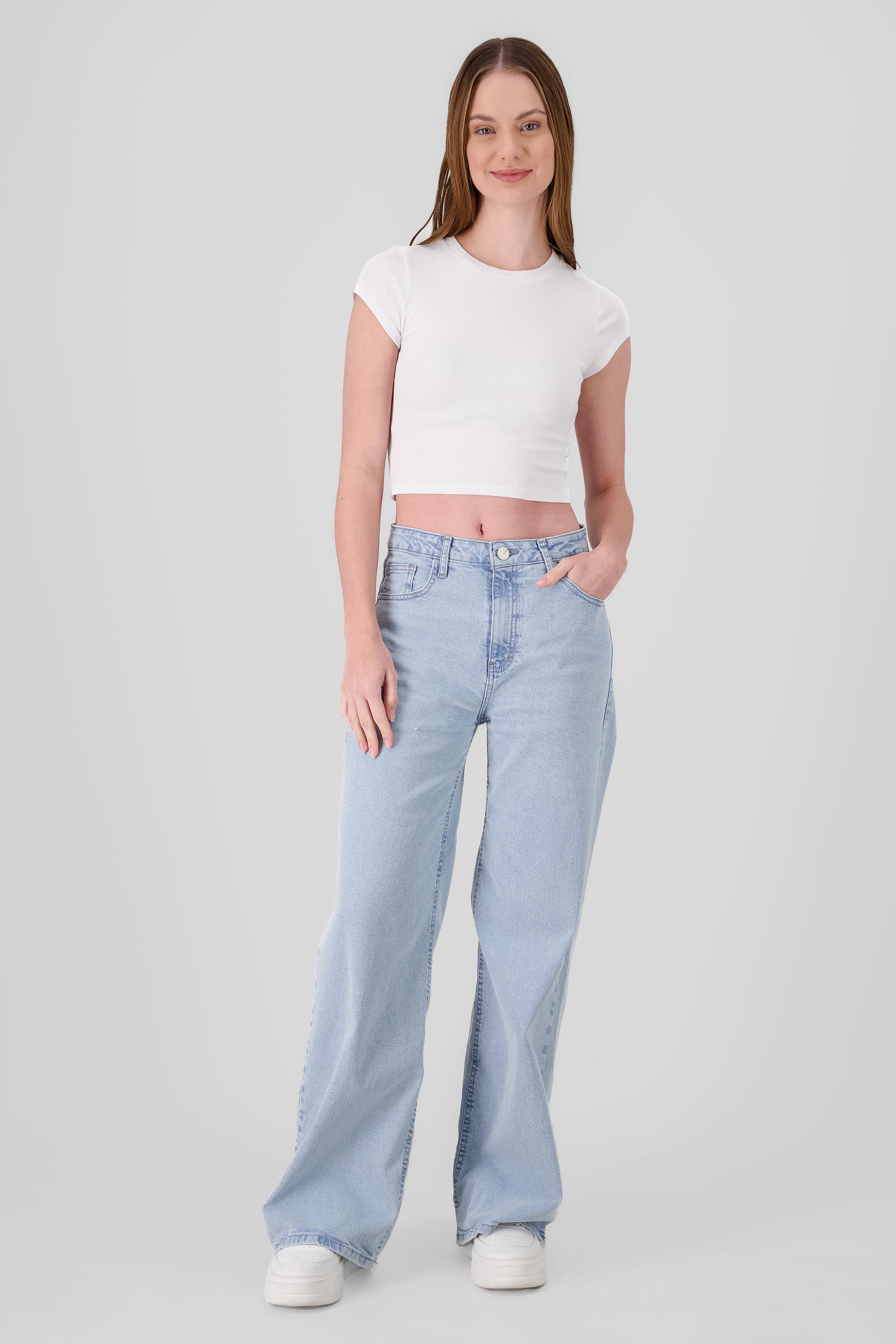 Wide Leg Jeans LIGHT ACID WASH