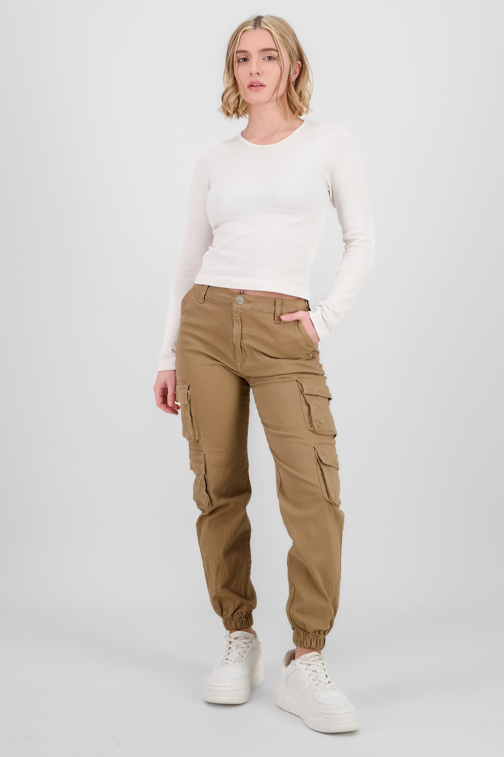 Solid Cargo Jeans CAMEL