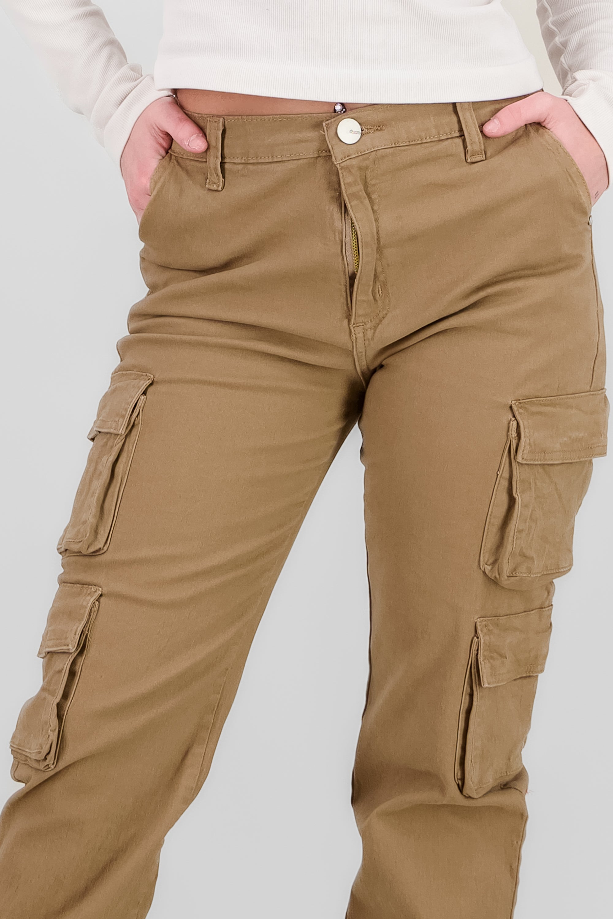 Solid Cargo Jeans CAMEL