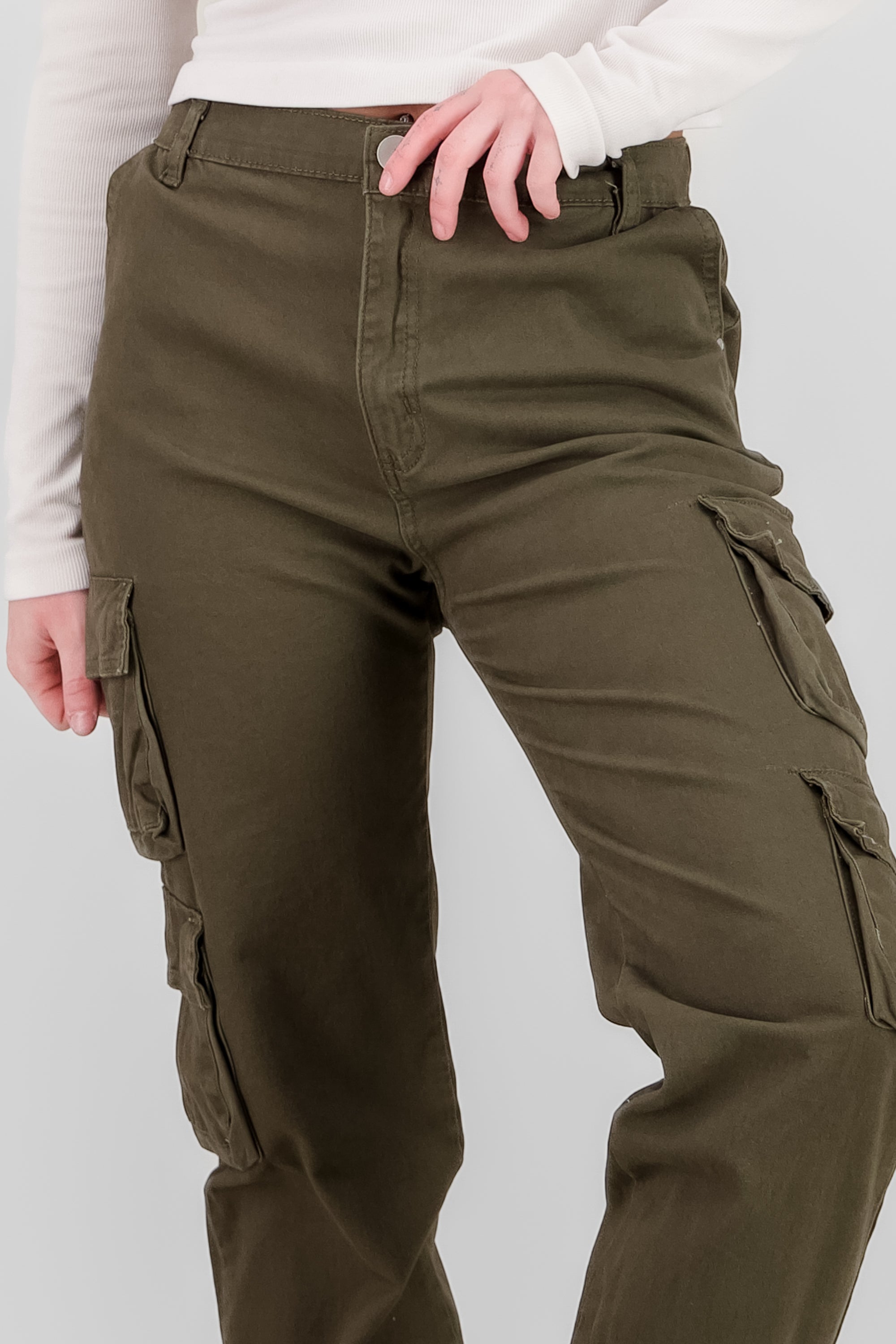 Solid Cargo Jeans HUNTER GREEN