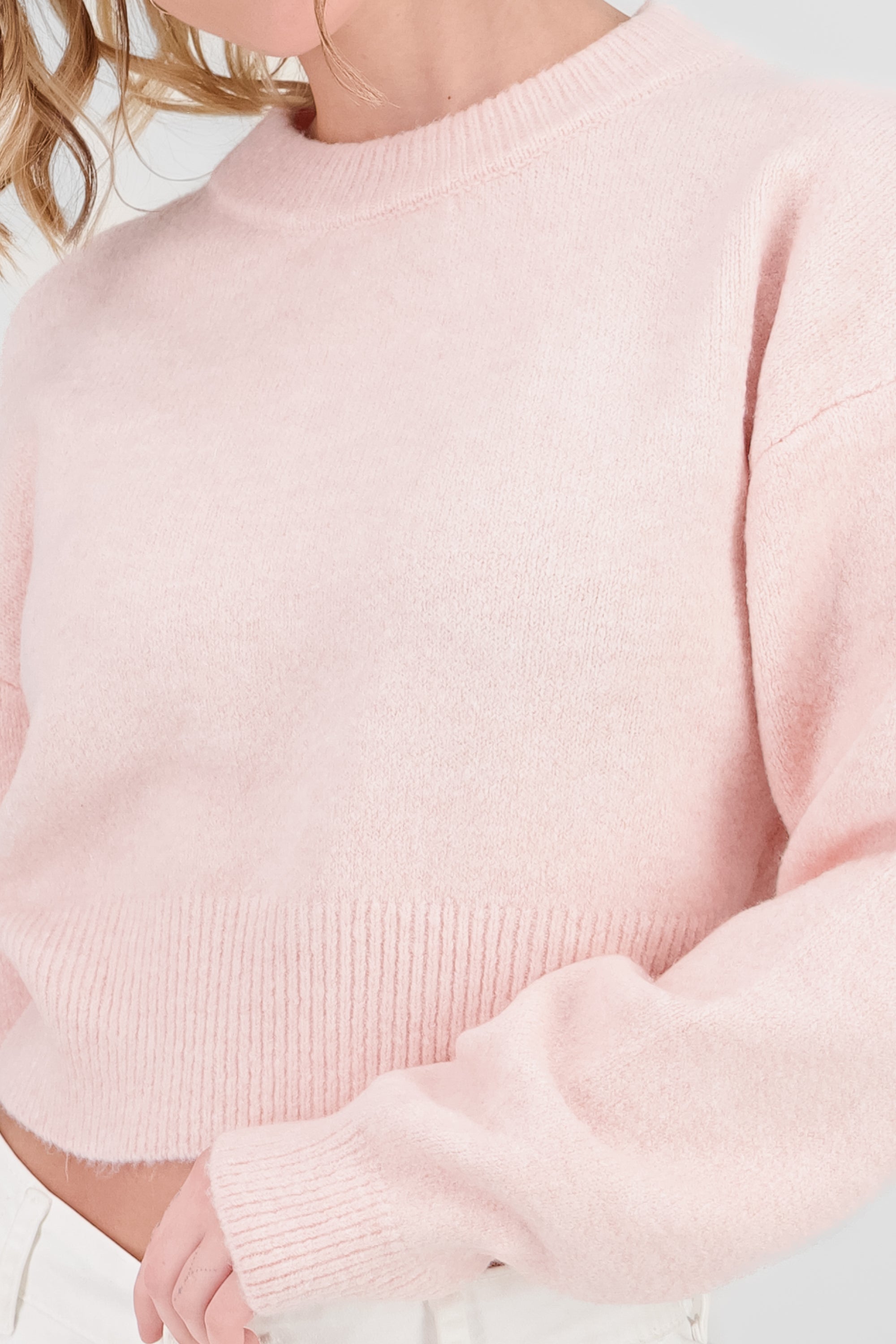 Soft Long Sleeve Sweater PINK