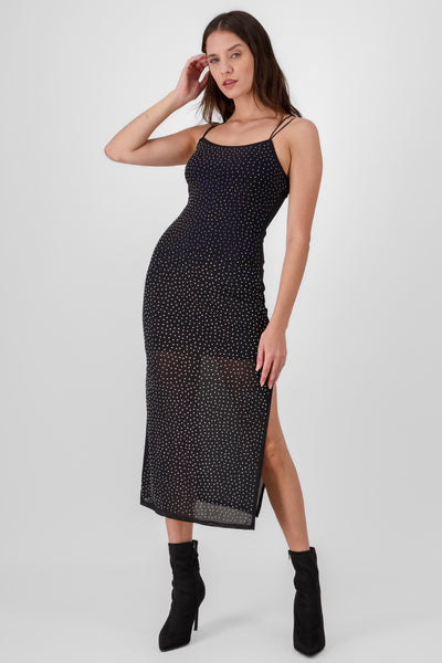 Solid Bodycon Dress BLACK