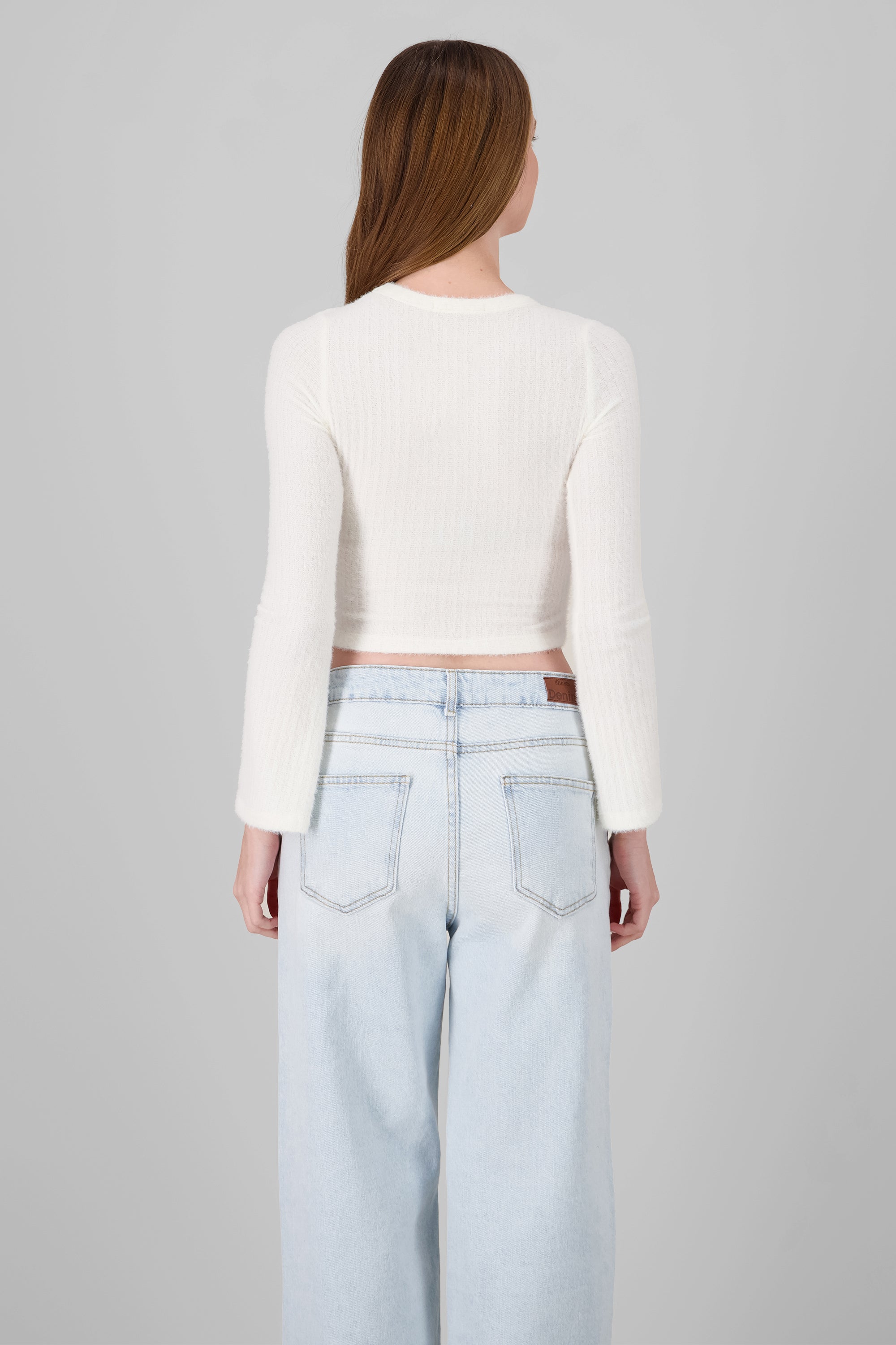 Soft Touch Bell Sleeve Sweater WHITE