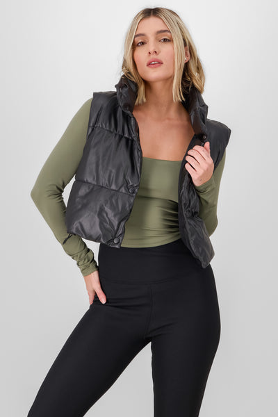 Quilted Vest BLACK