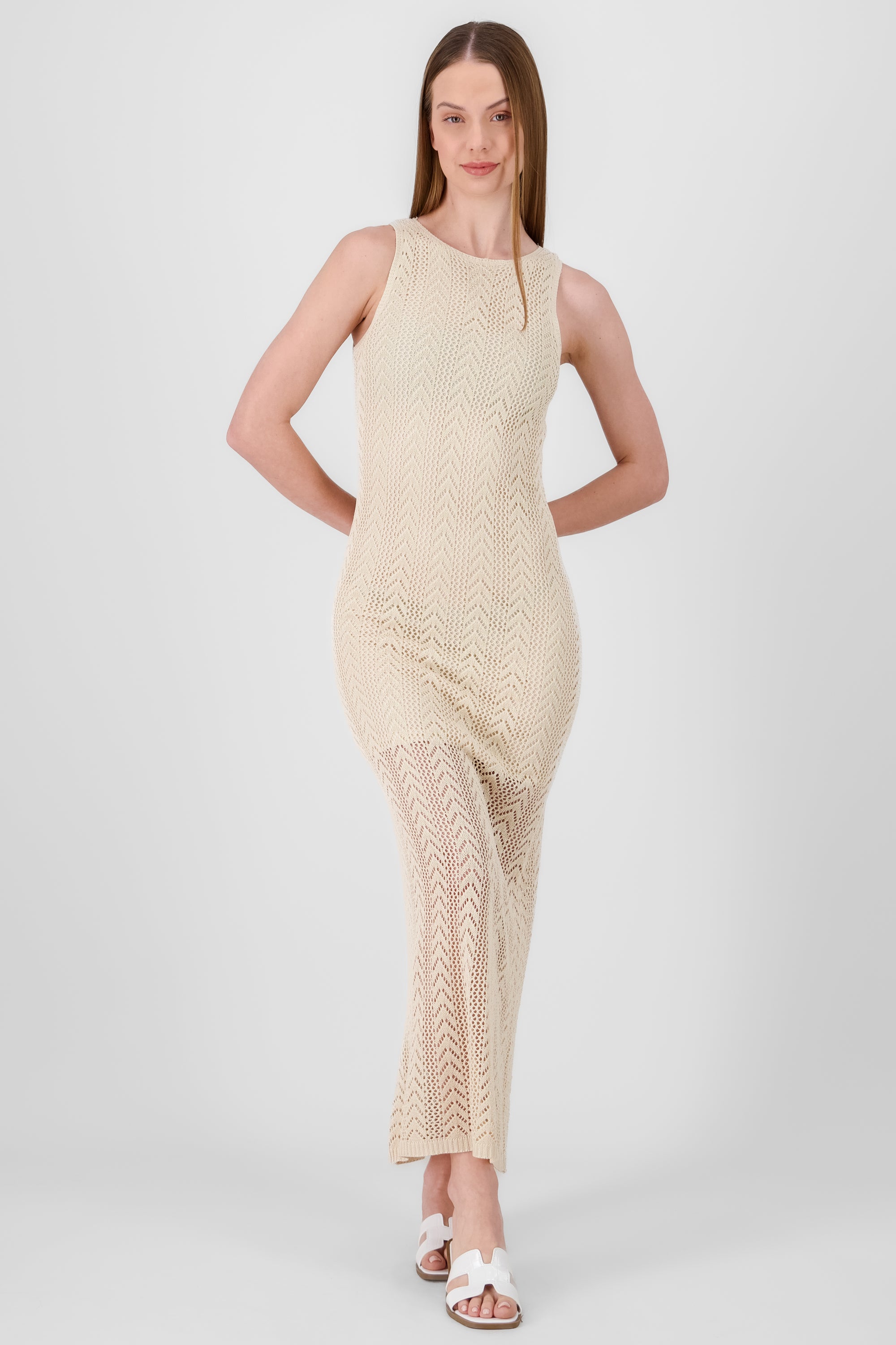 Knit Maxi Dress IVORY