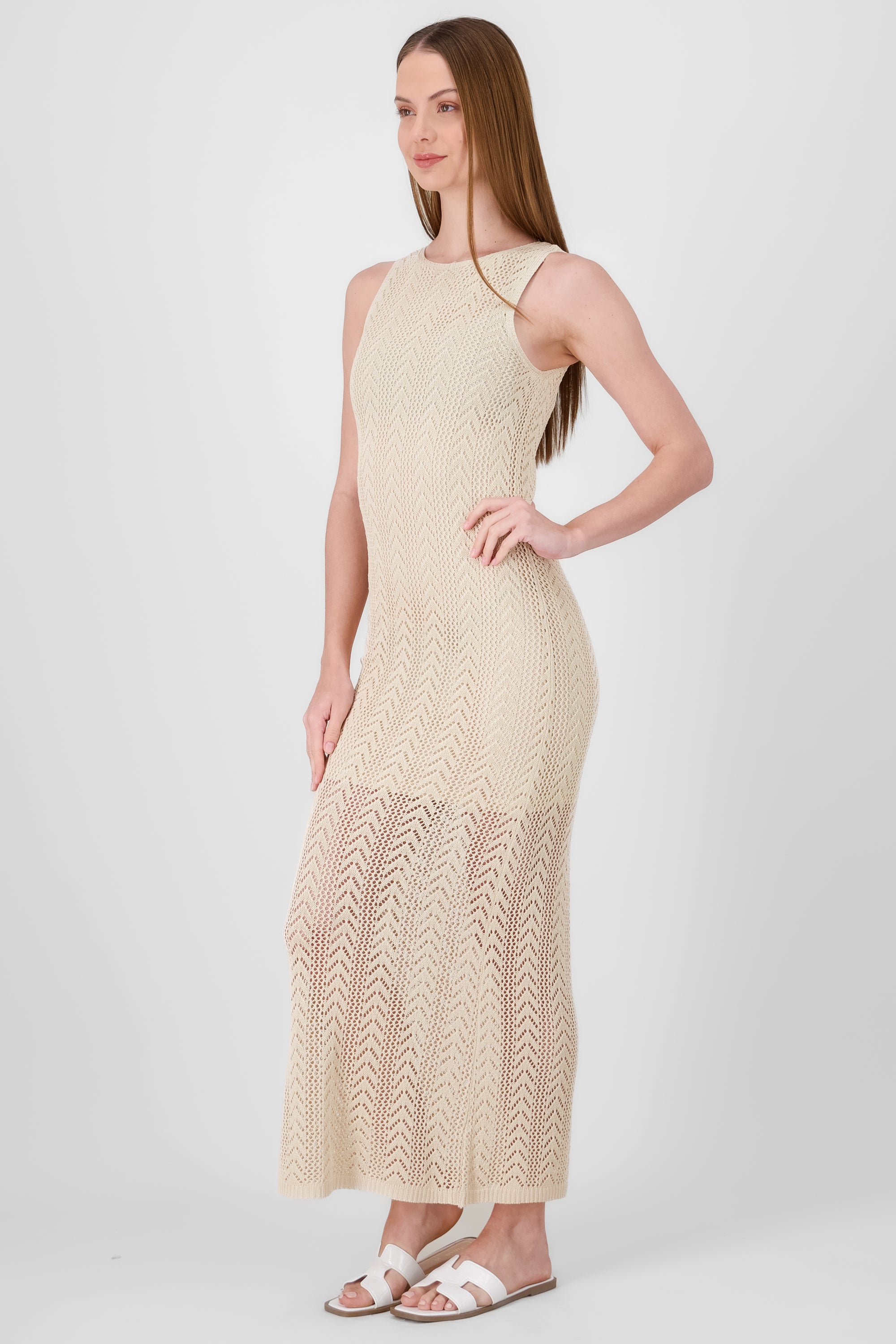 Knit Maxi Dress IVORY