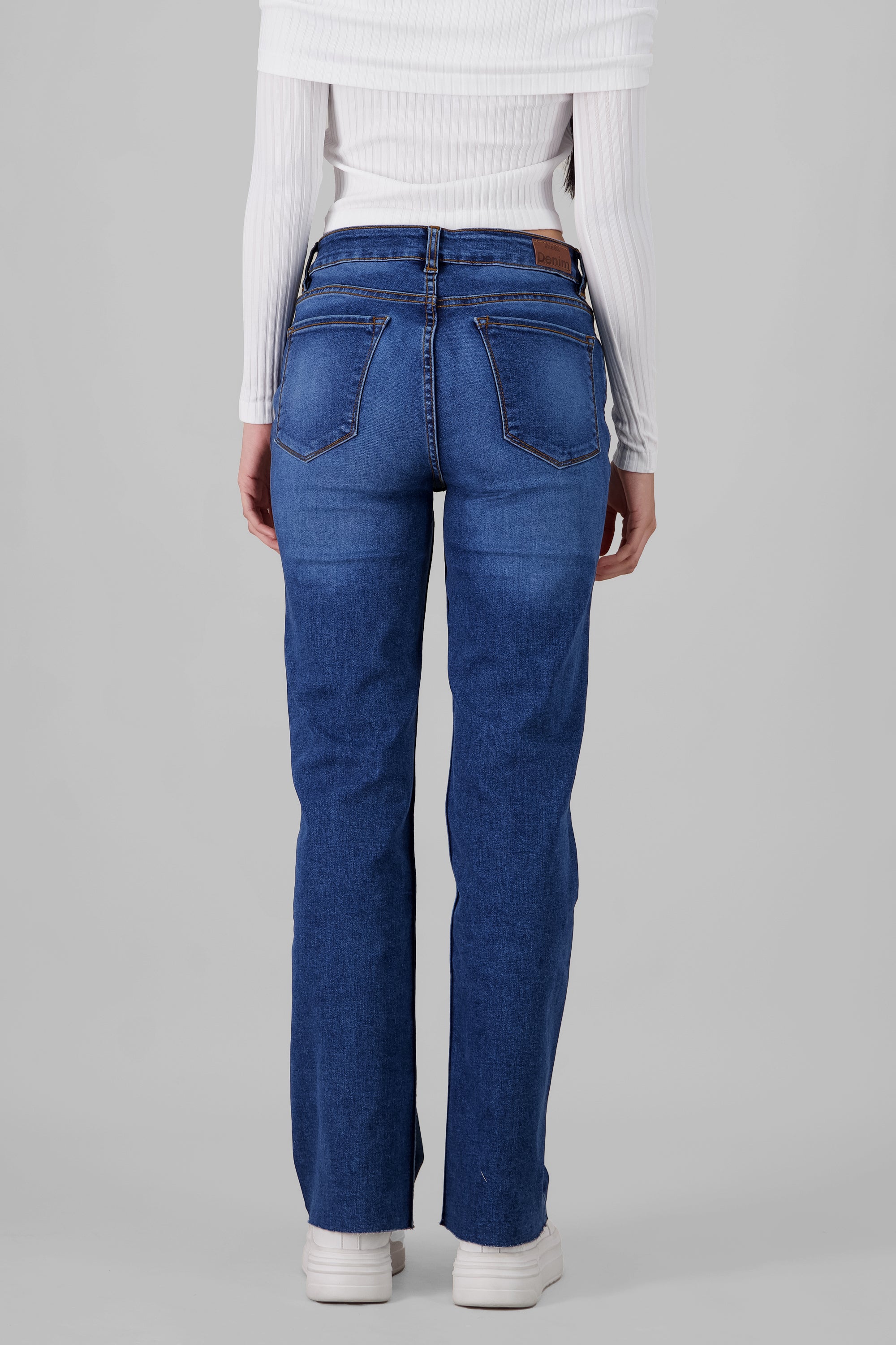 Bootcut Jeans with Slit MEDIUM WASH