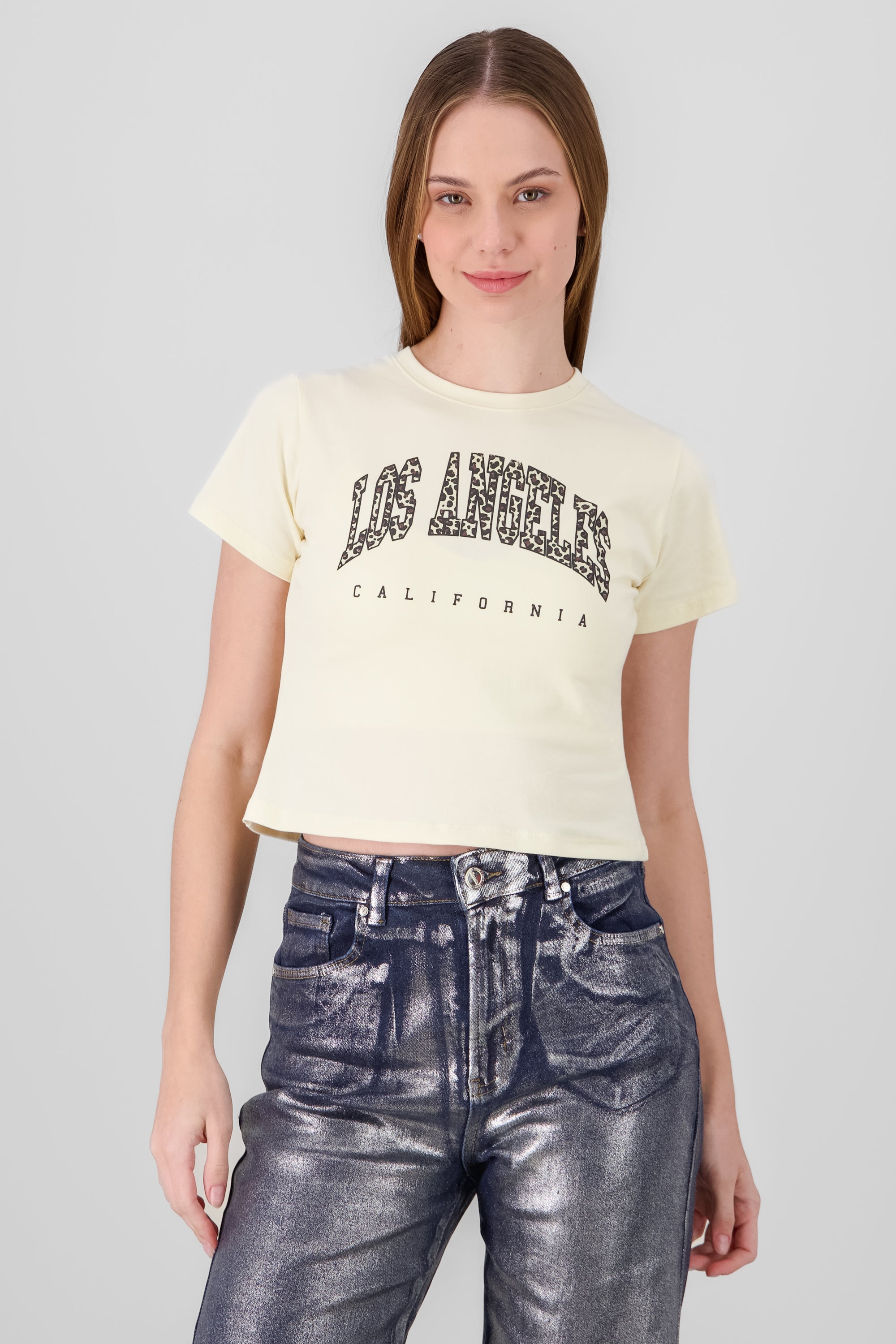 Animal Print T Shirt CREAM