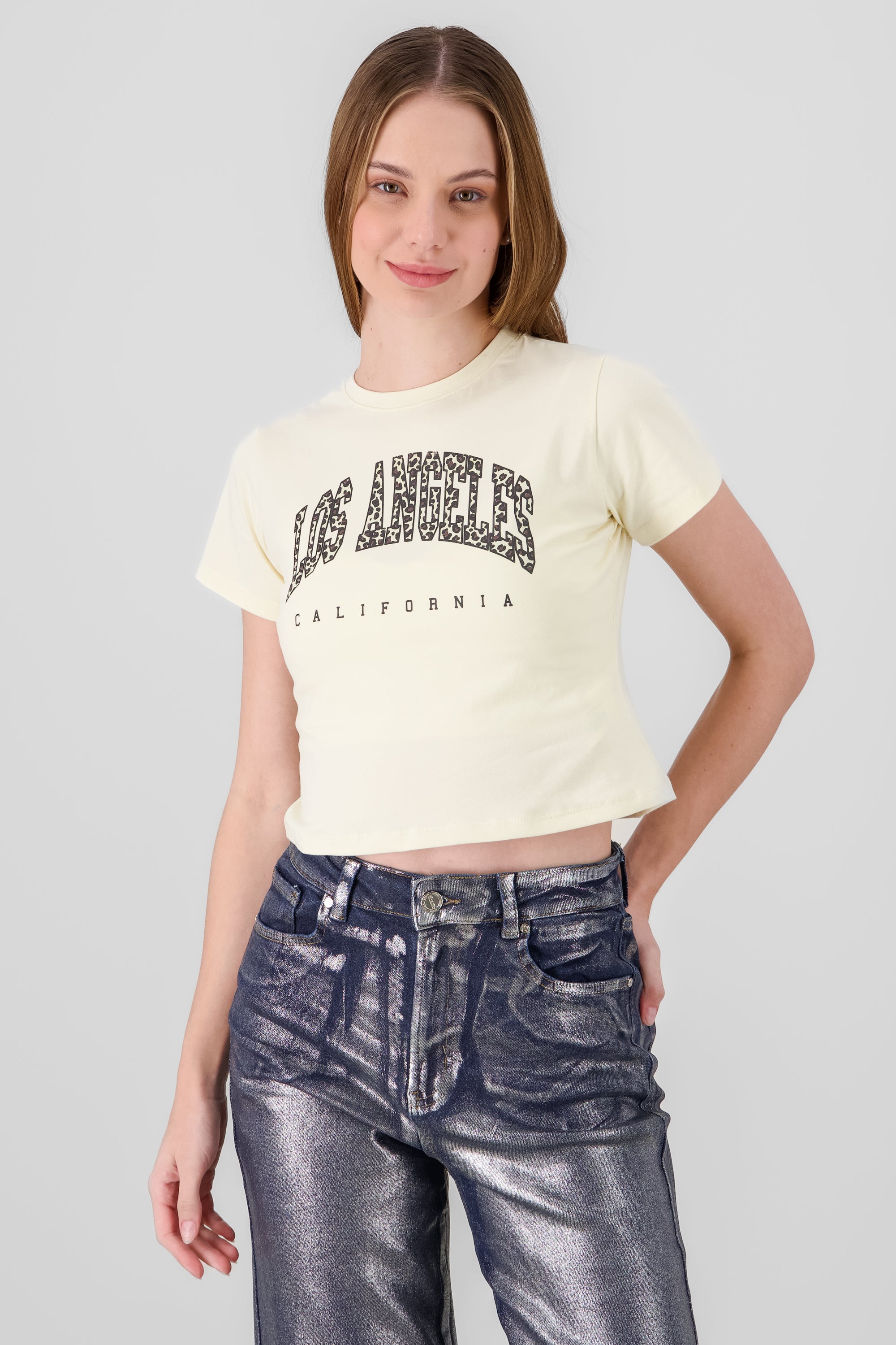 Animal Print T Shirt CREAM