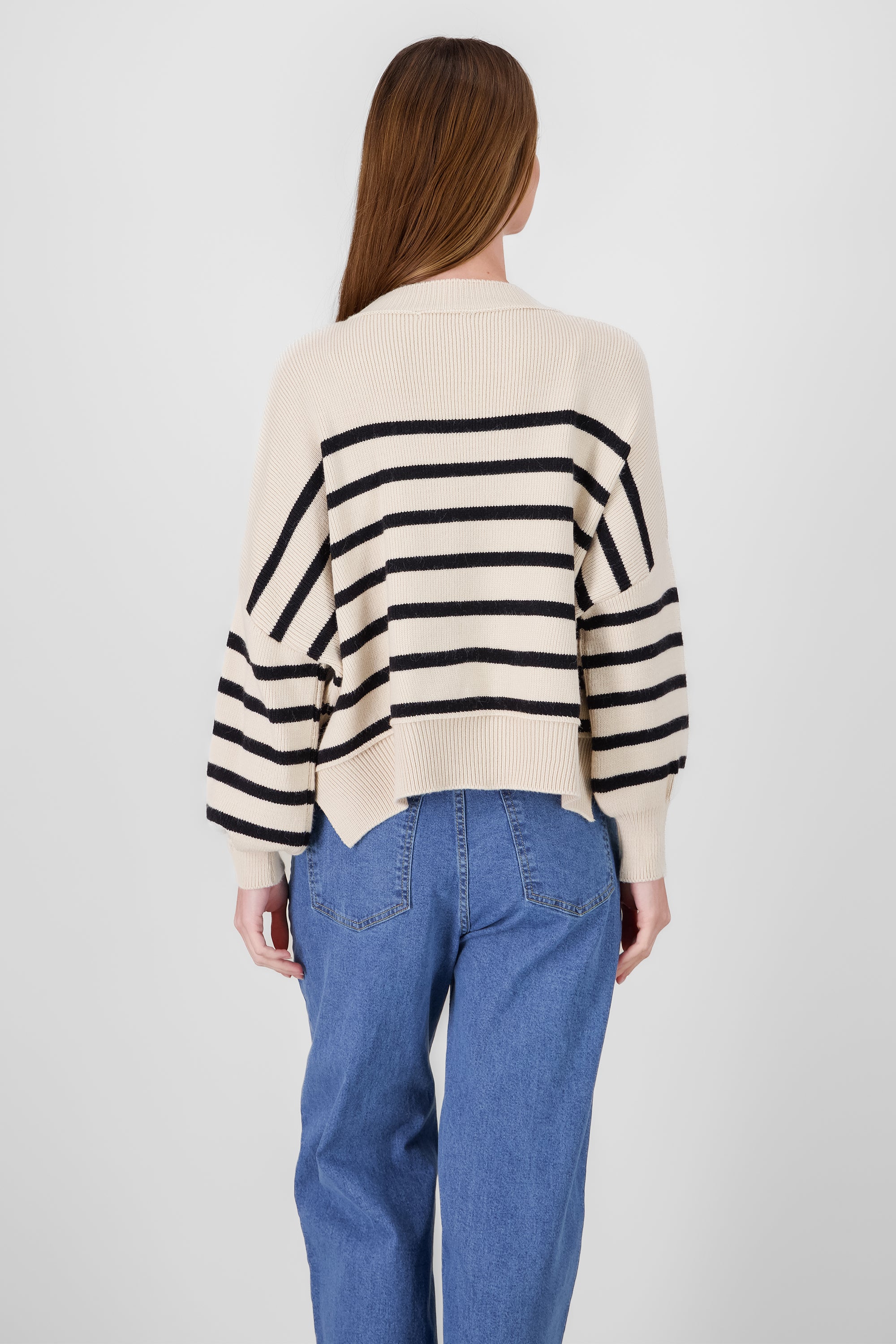 Soft Striped Sweater CREAM