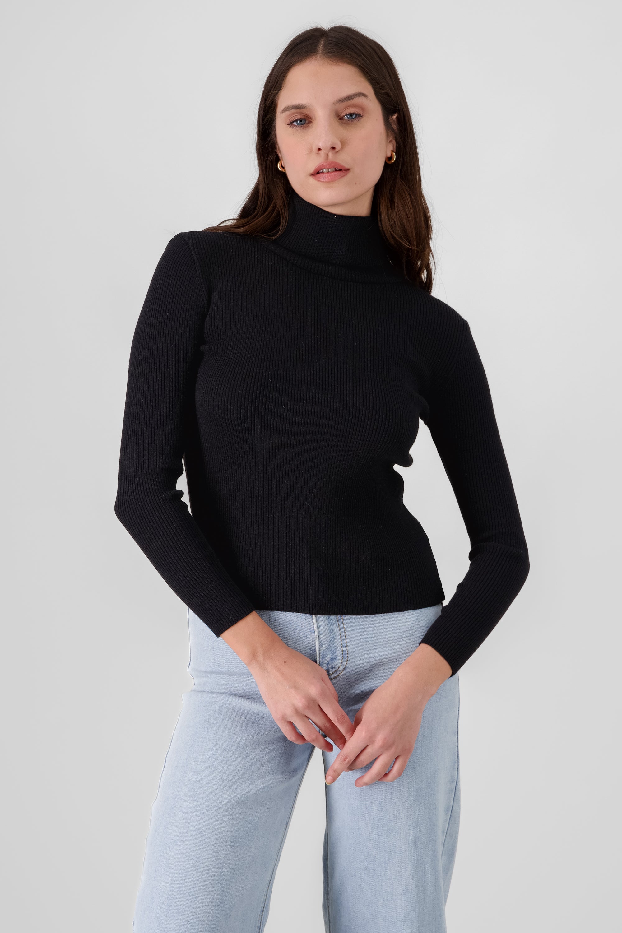 High Neck Sweater BLACK