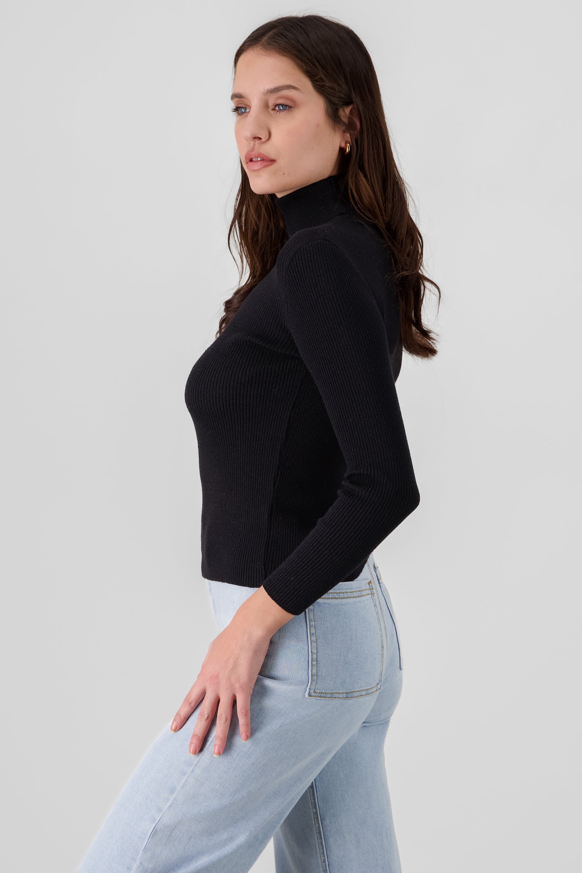 High Neck Sweater BLACK