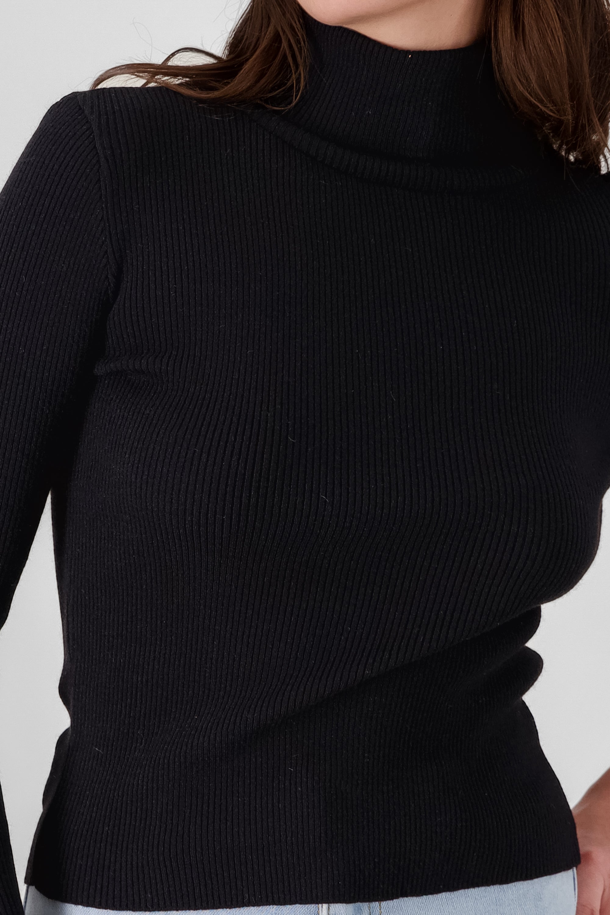 High Neck Sweater BLACK