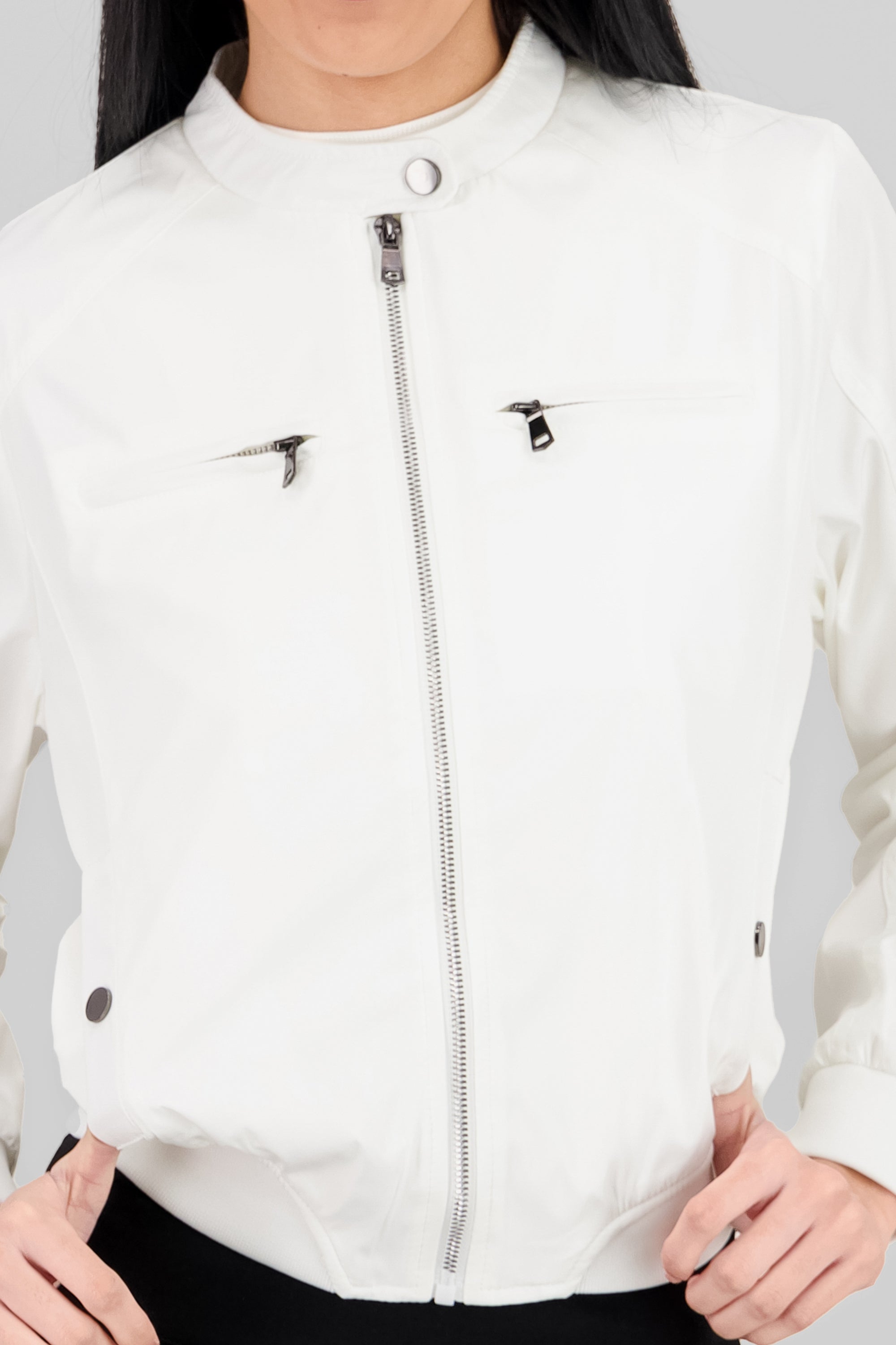 Lightweight Bomber Jacket WHITE