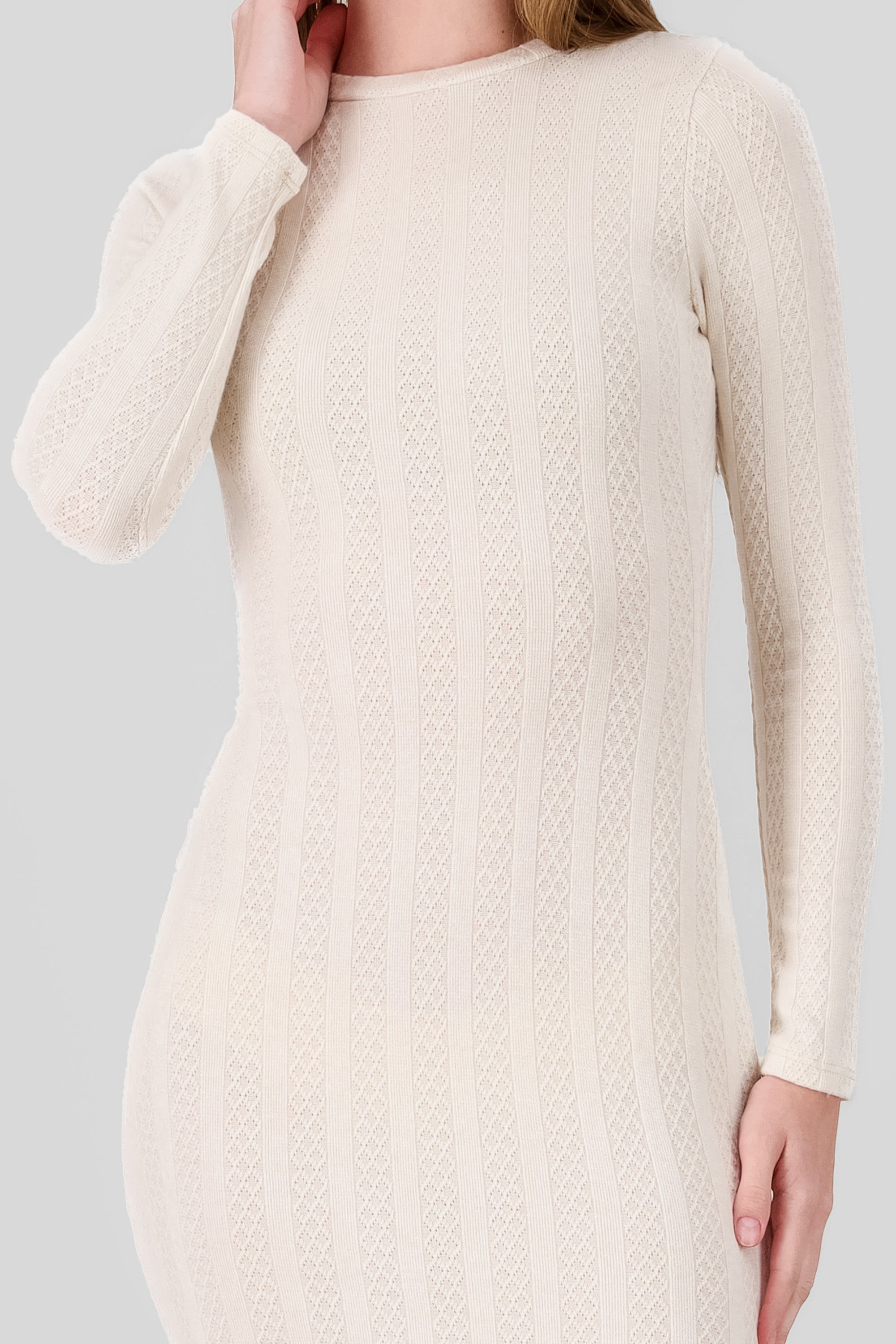 Textured Dress CREAM