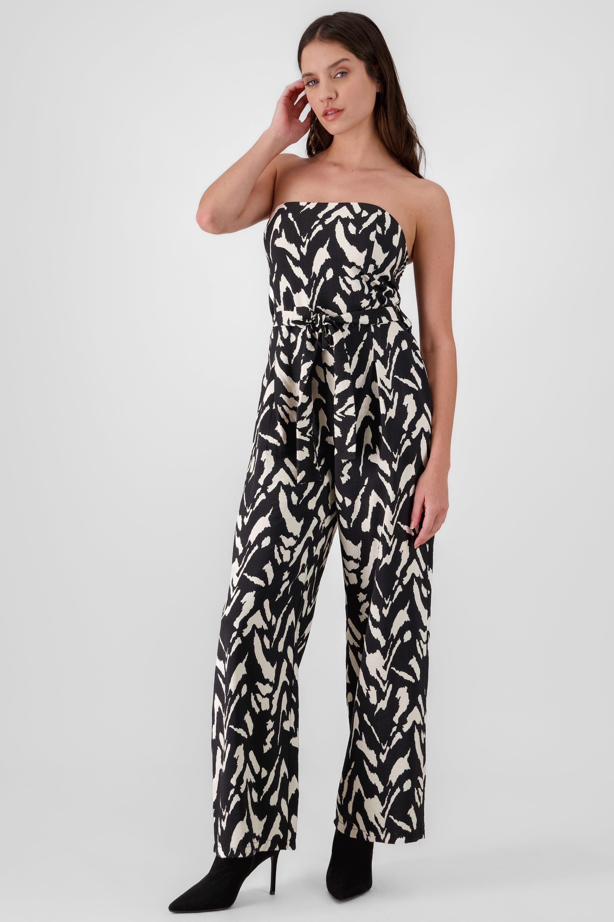 Strapless Jumpsuit BLACK COMBO