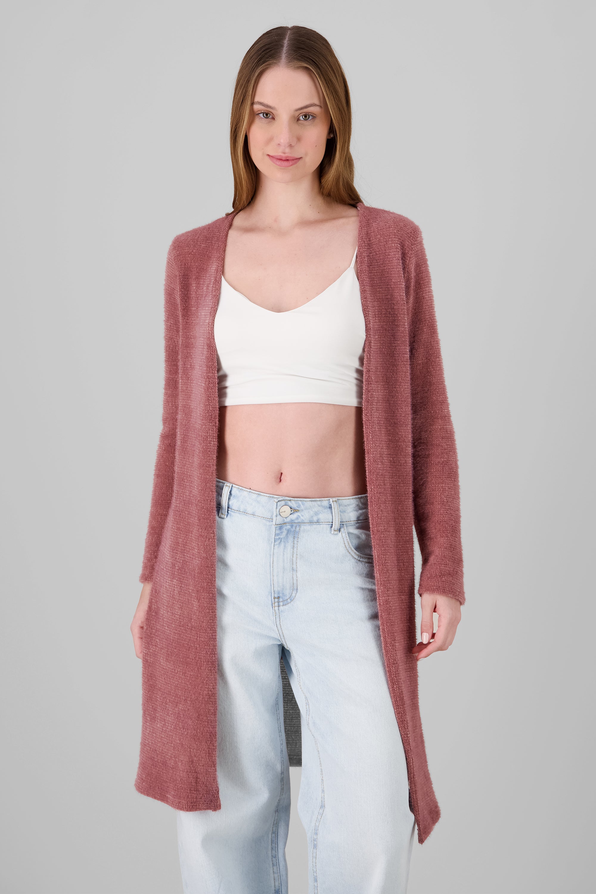 Long Cardigan MAUVE