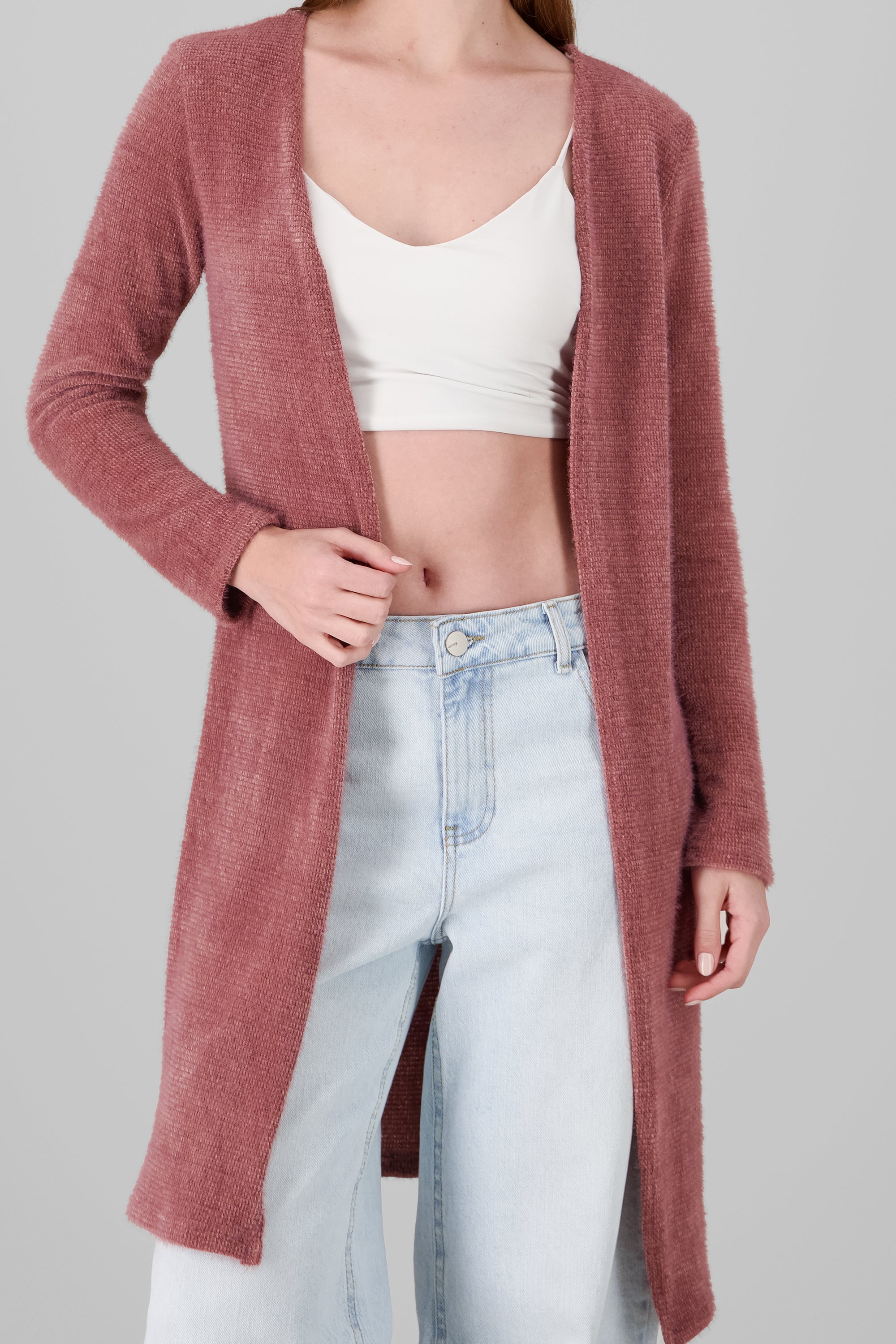 Long Cardigan MAUVE