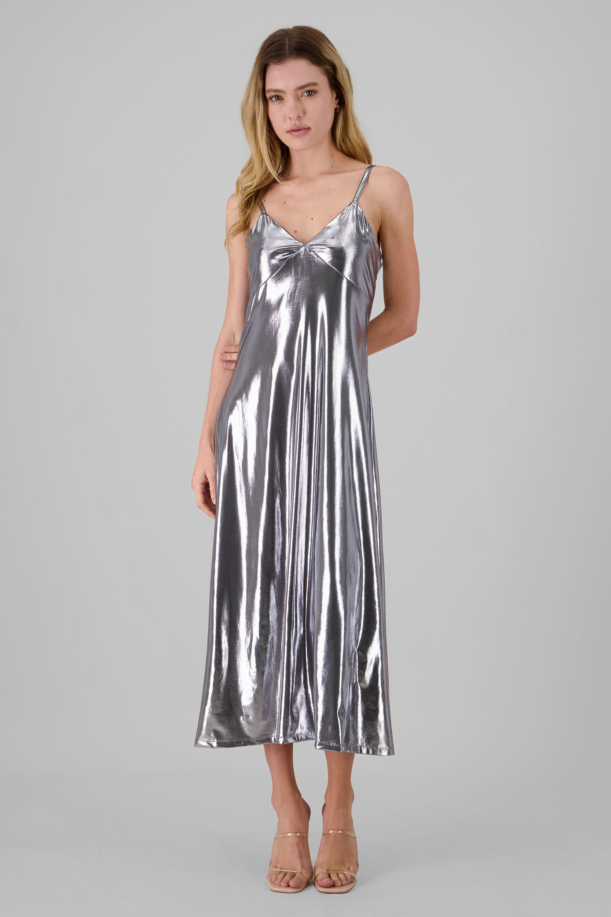 Strappy Maxi Dress SILVER