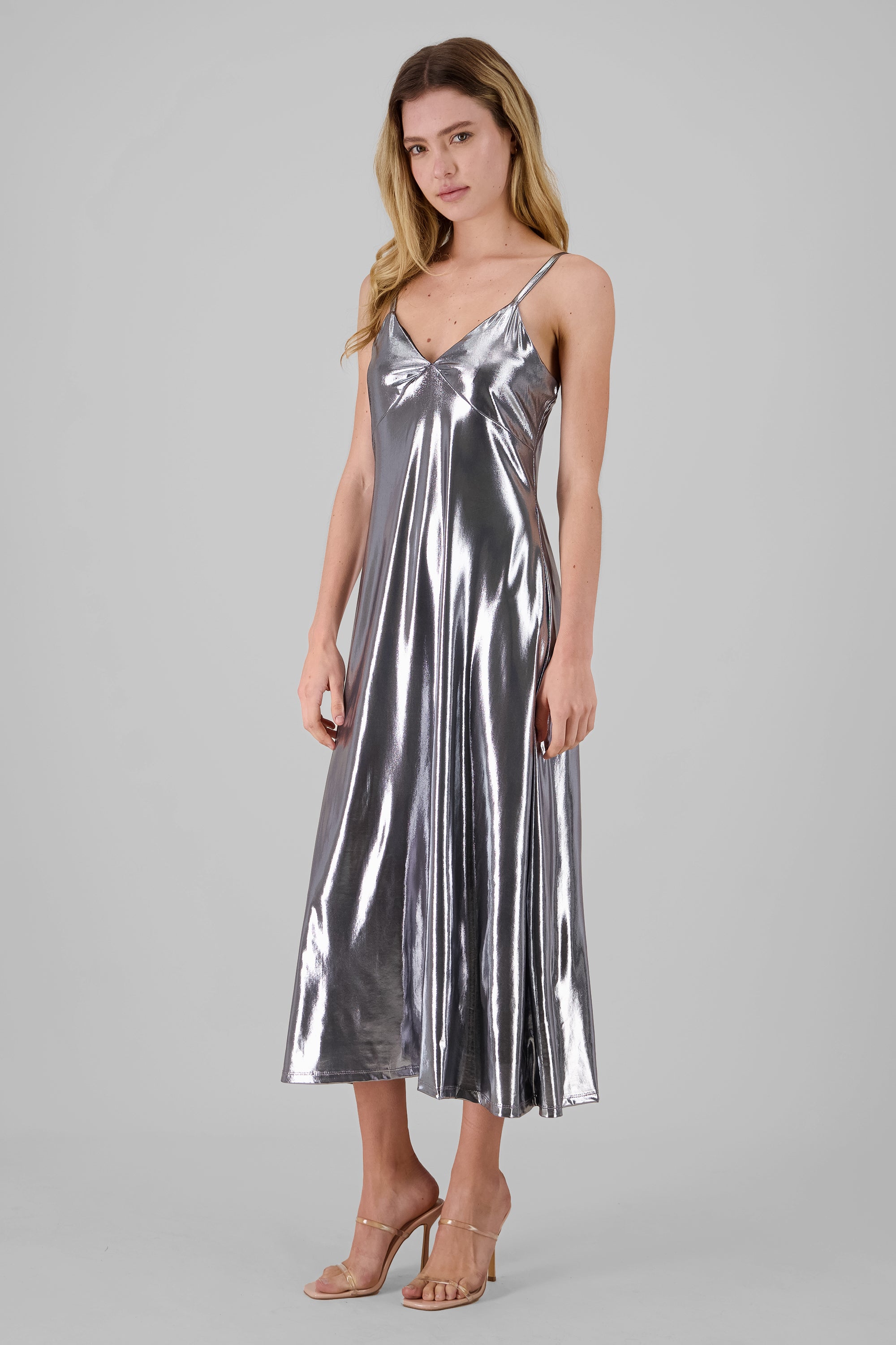 Strappy Maxi Dress SILVER