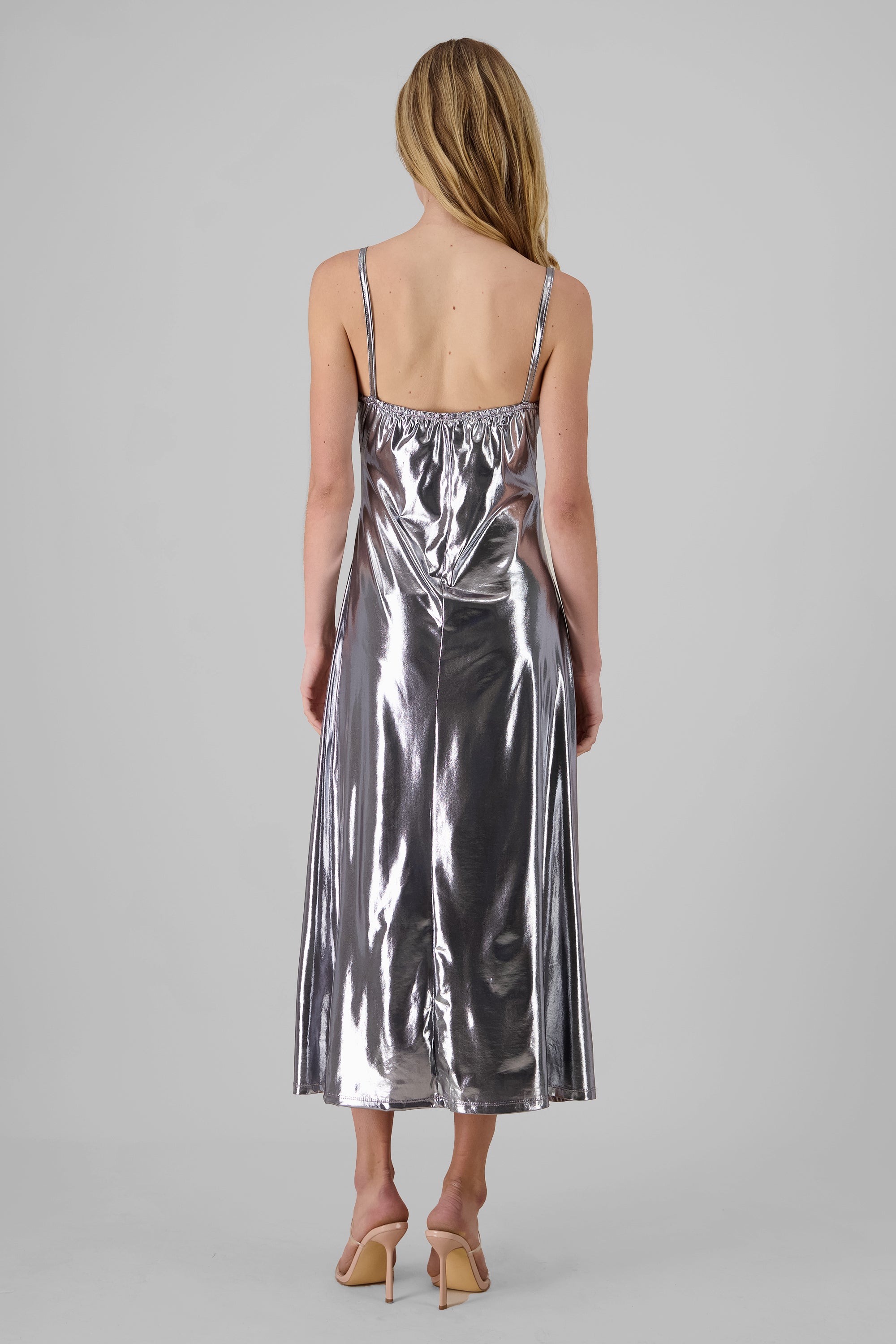 Strappy Maxi Dress SILVER