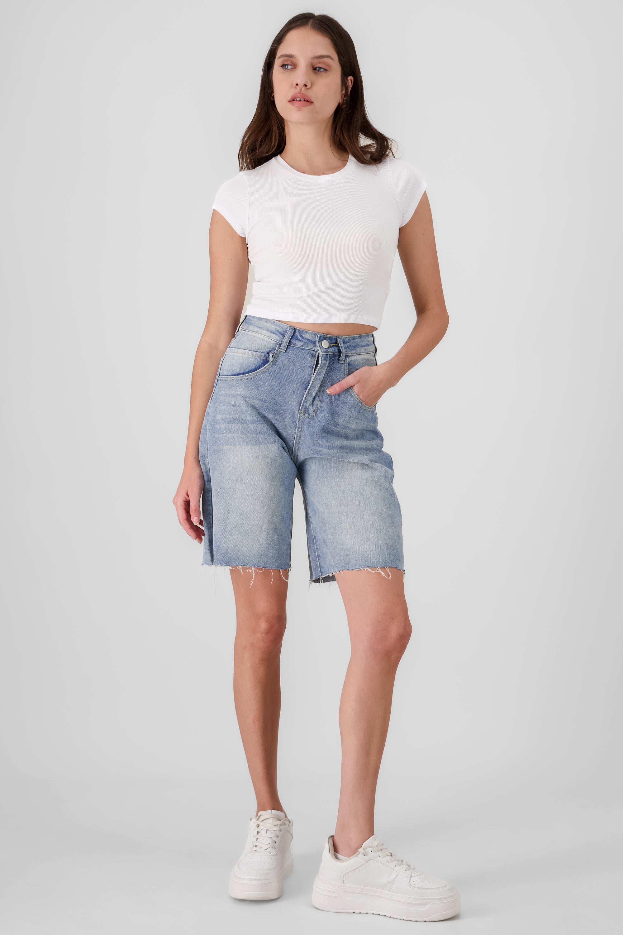 Denim Bermuda Shorts LIGHT WASH