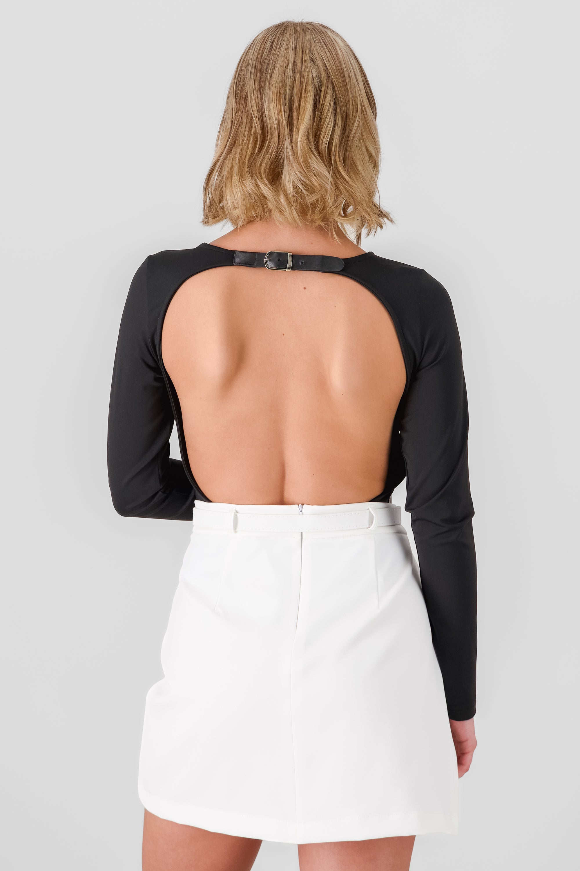 Open Back Bodysuit BLACK