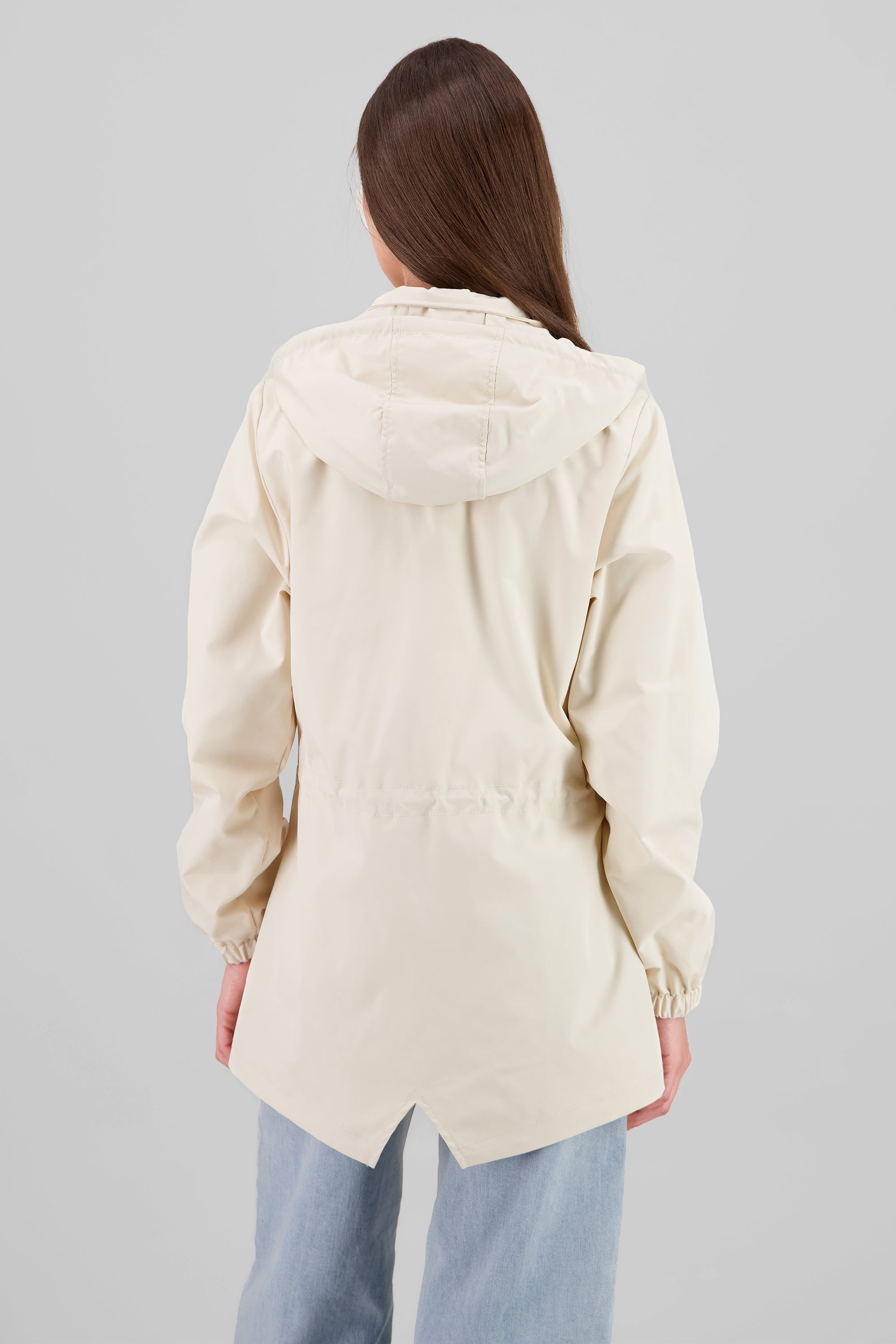 Short Buttoned Gabardine CREAM