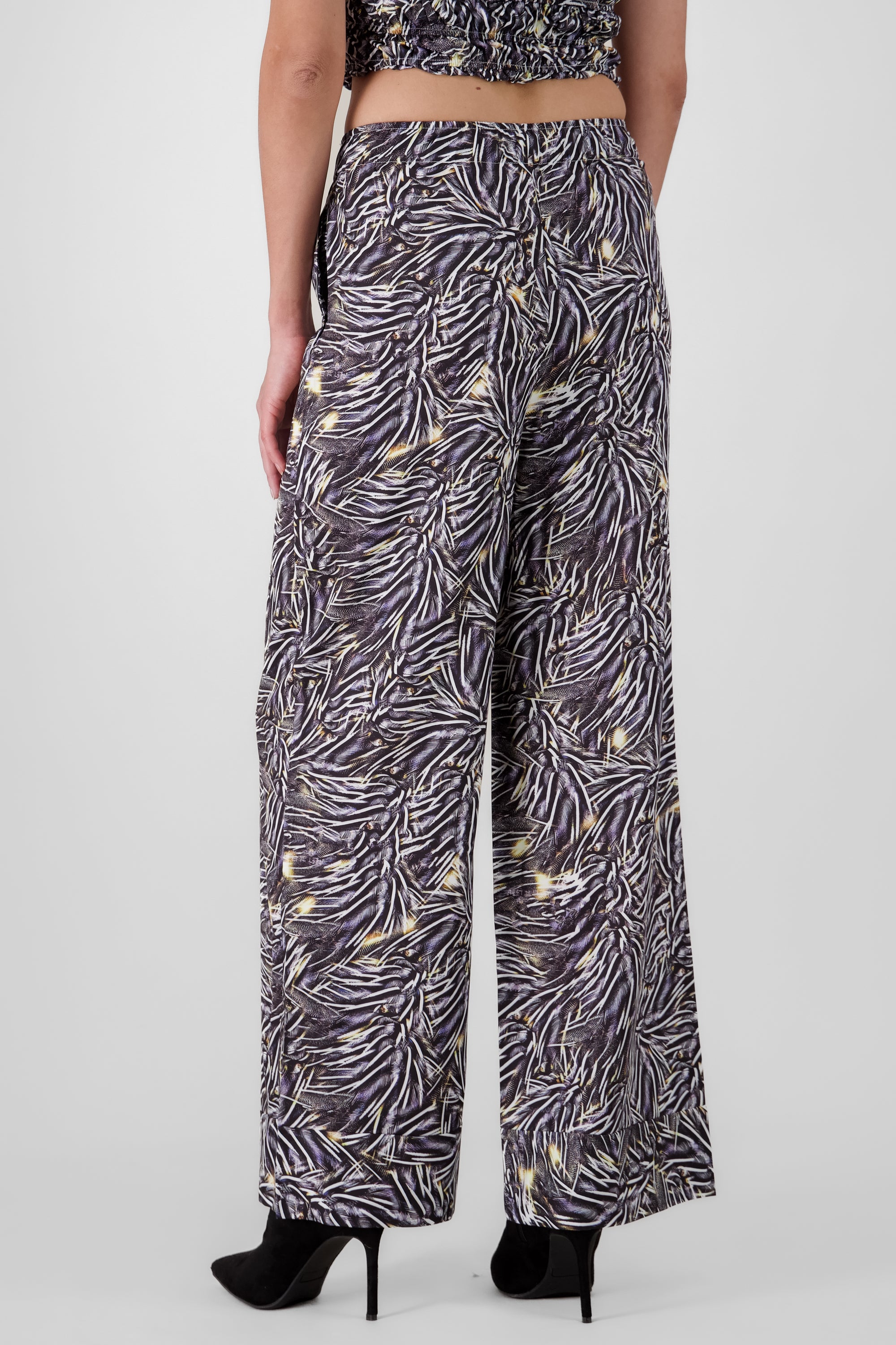 Animal Print Pants BLACK COMBO