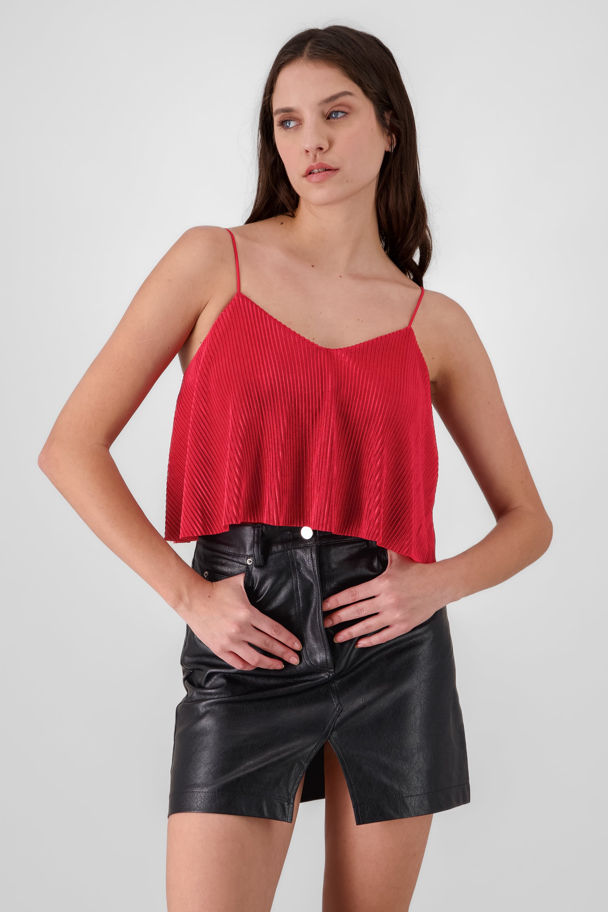 Cropped Top BURNT RED