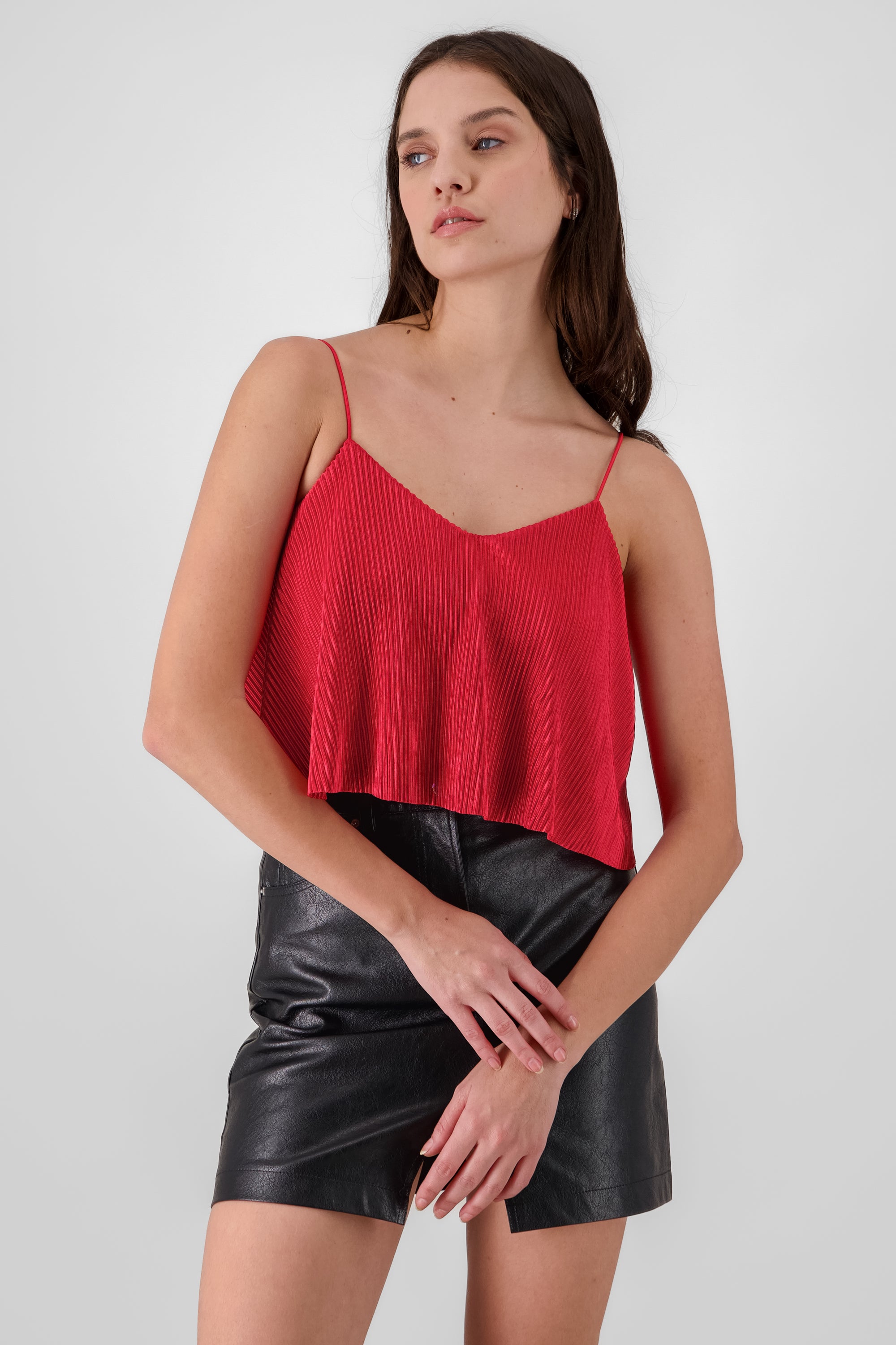 Cropped Top BURNT RED