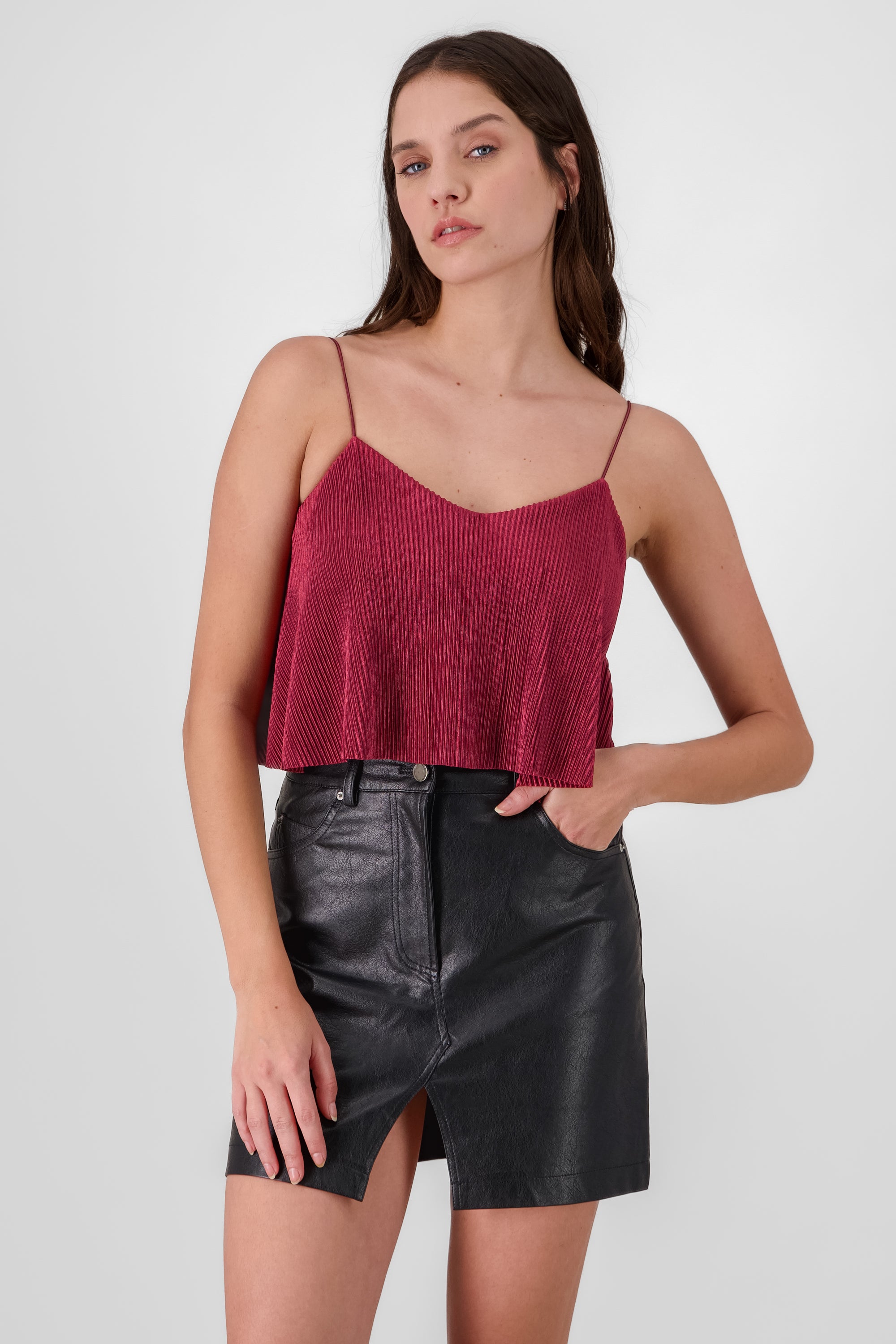 Cropped Top BURGUNDY