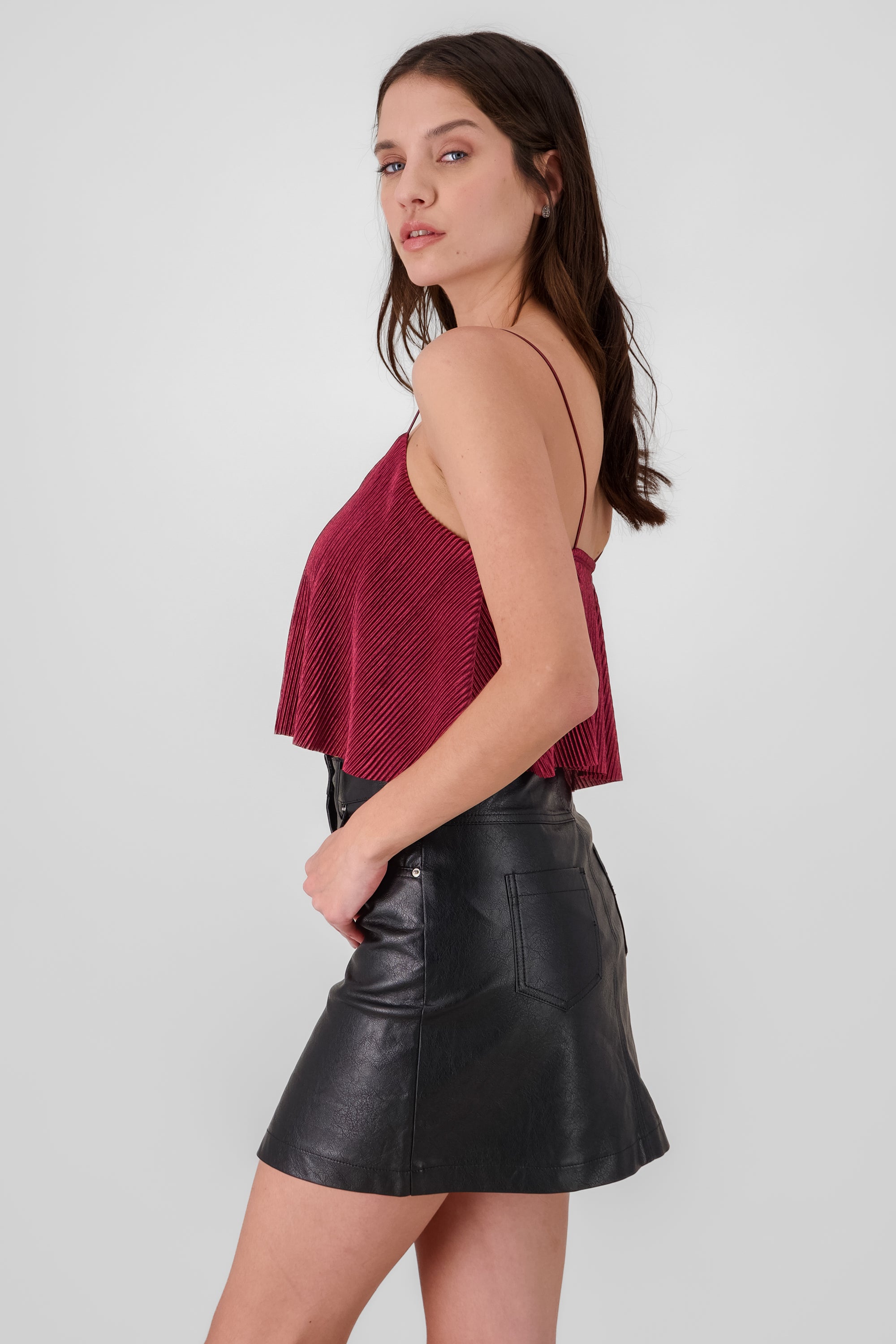 Cropped Top BURGUNDY