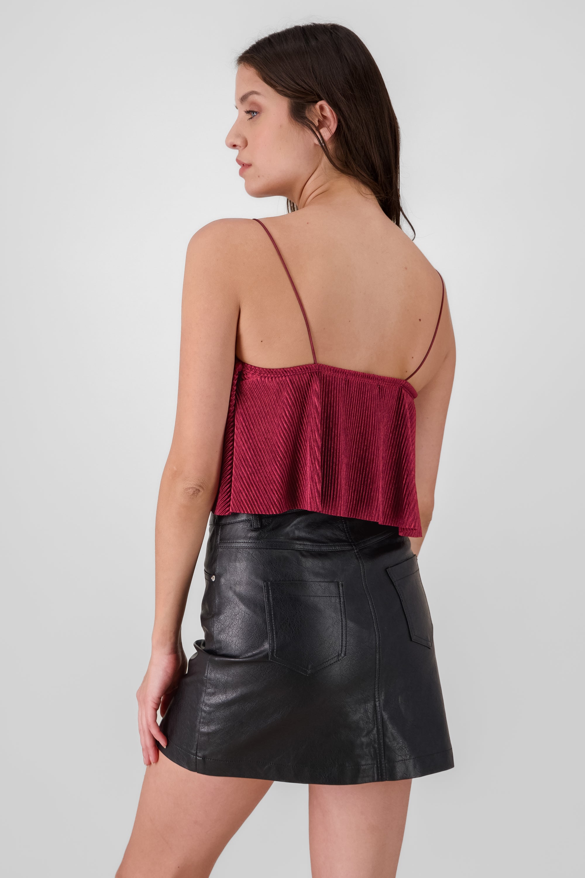 Cropped Top BURGUNDY