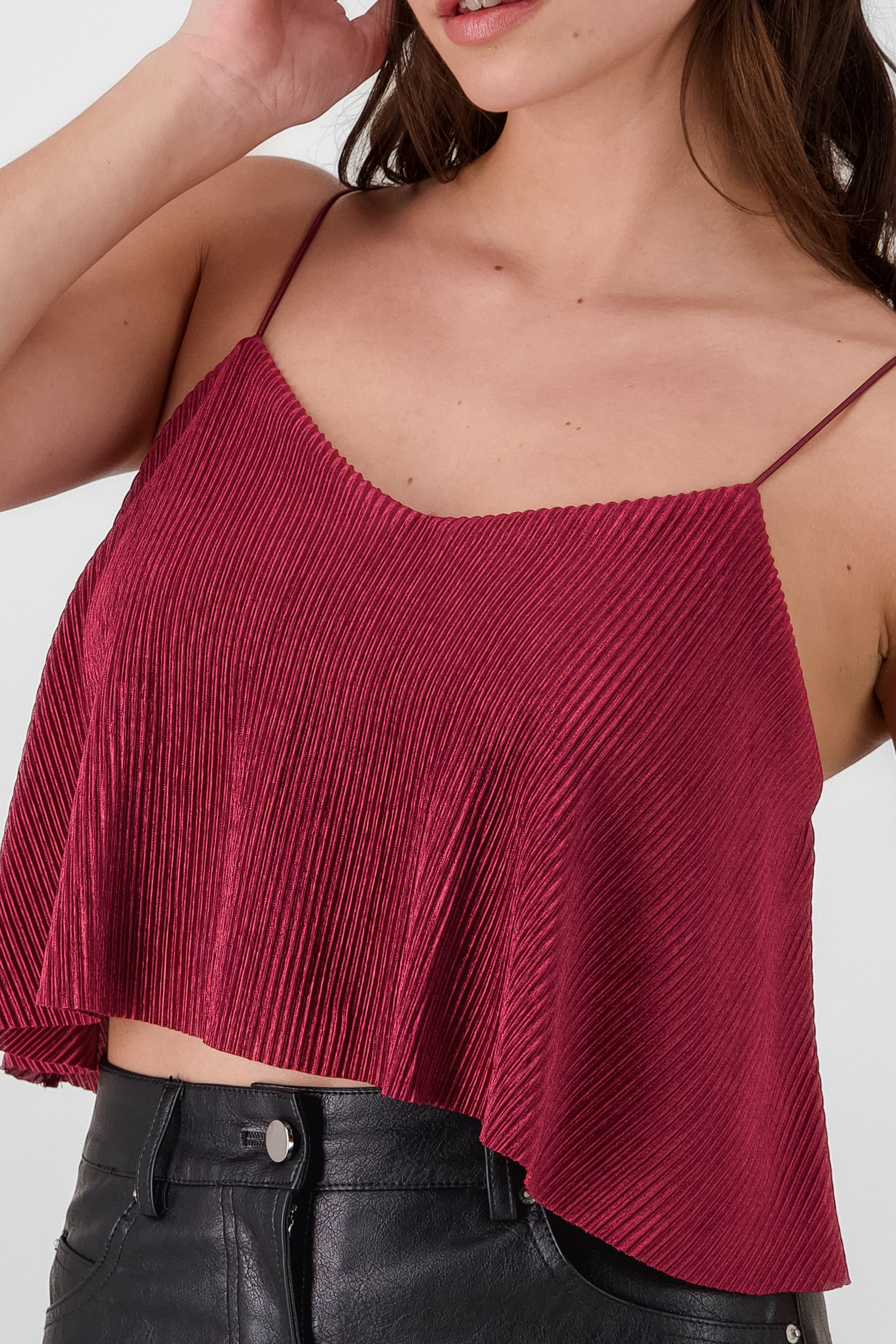 Cropped Top BURGUNDY