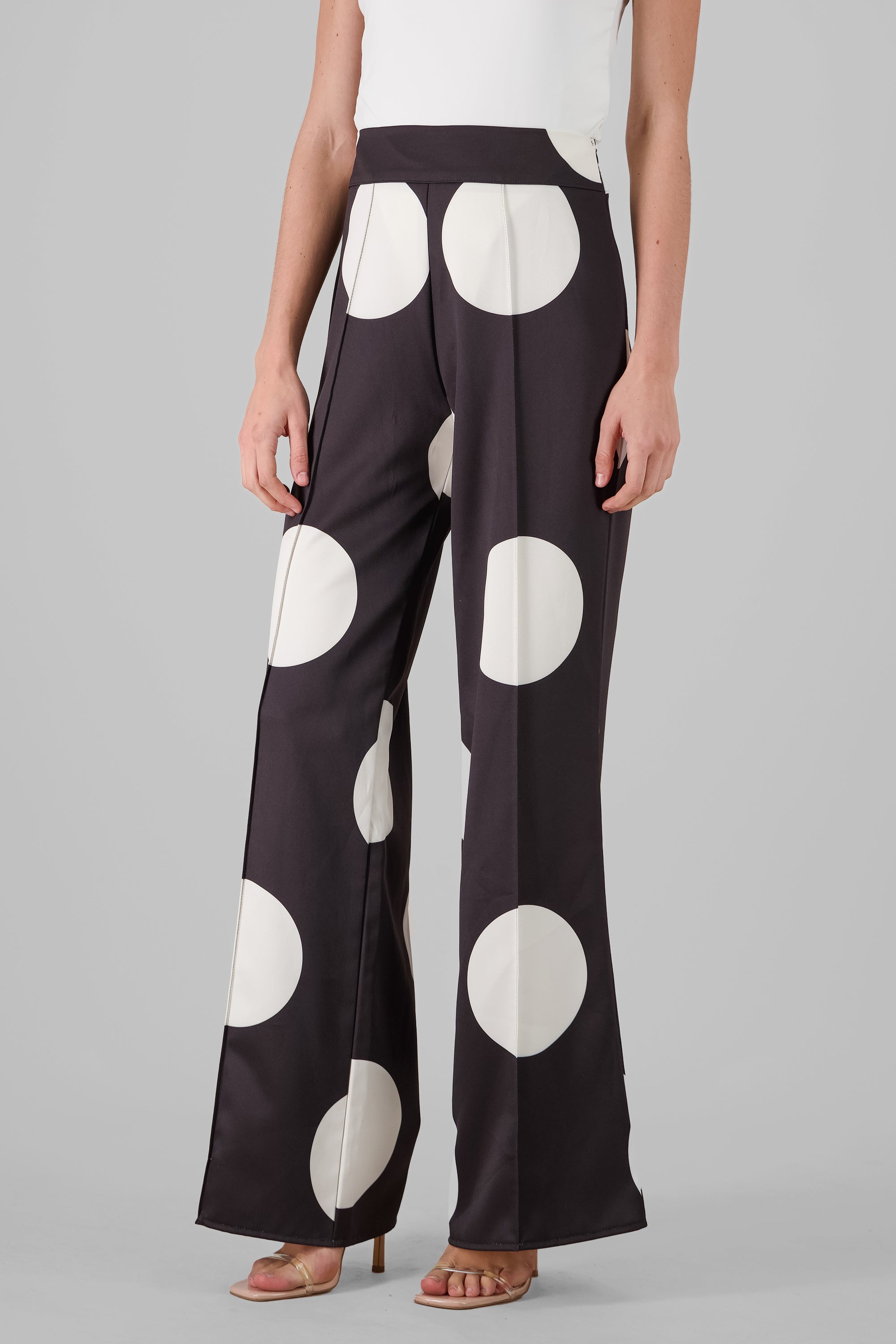 Satin Polka Dot Pants BLACK COMBO