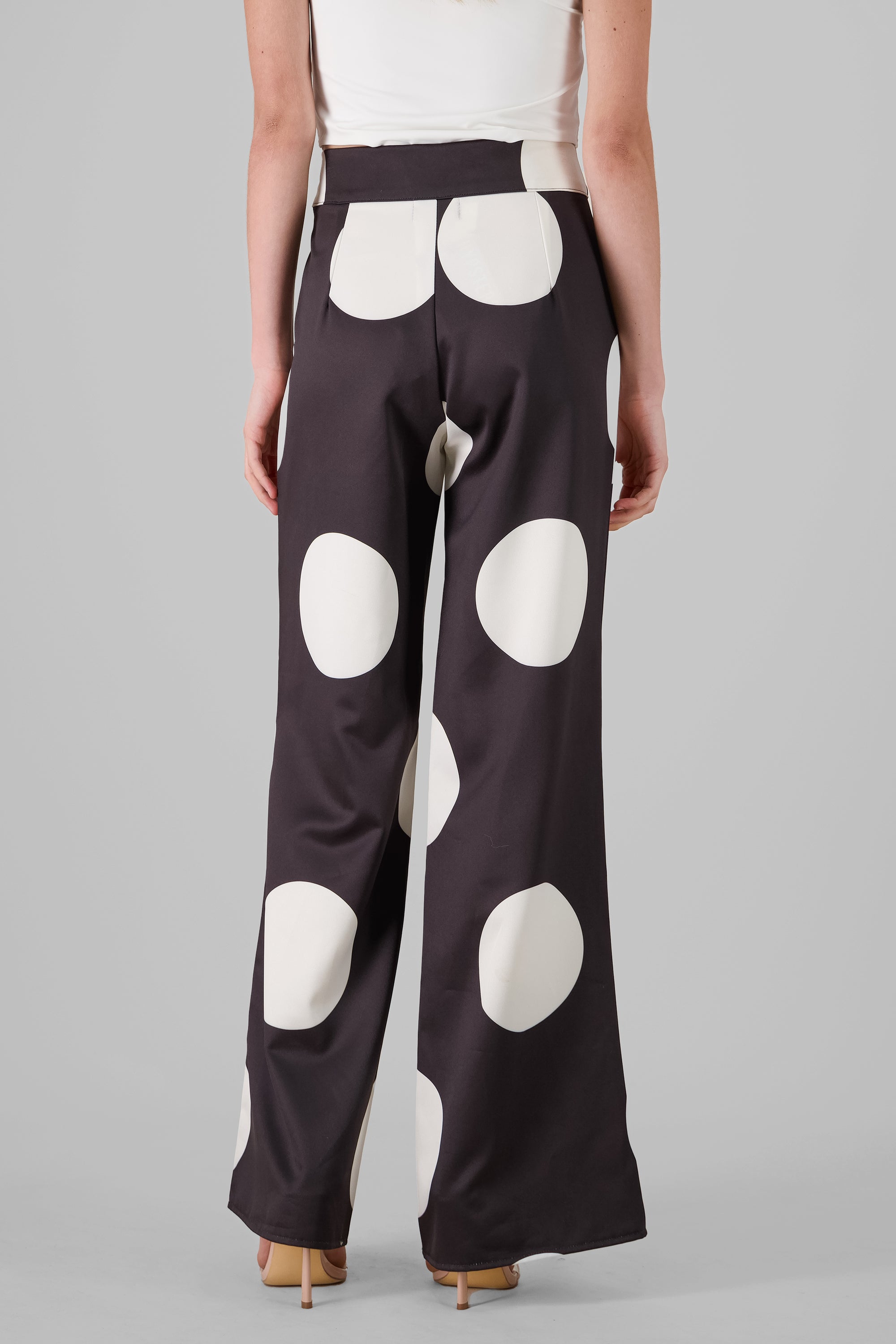 Satin Polka Dot Pants BLACK COMBO