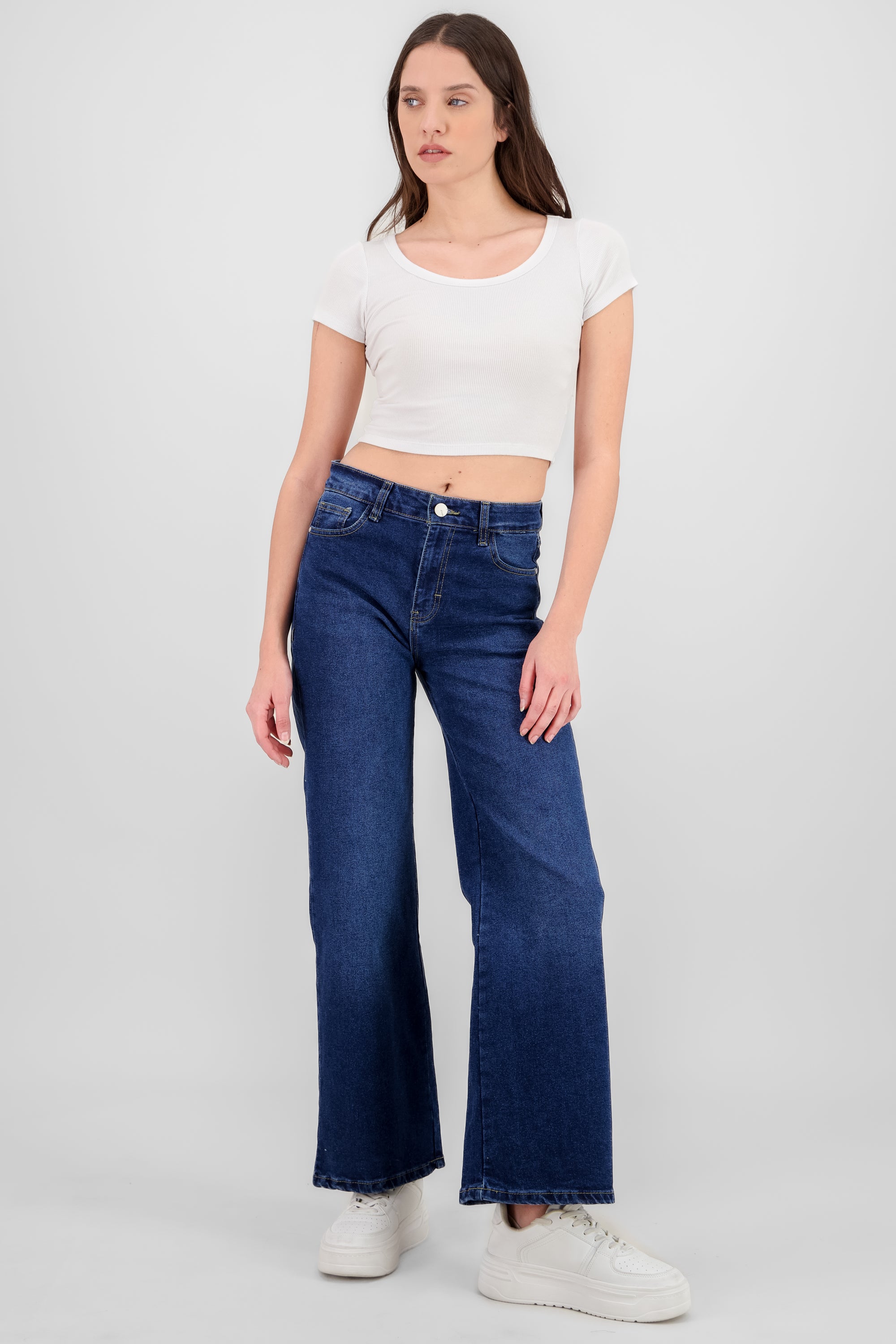 Basic Straight Jeans DARK WASH