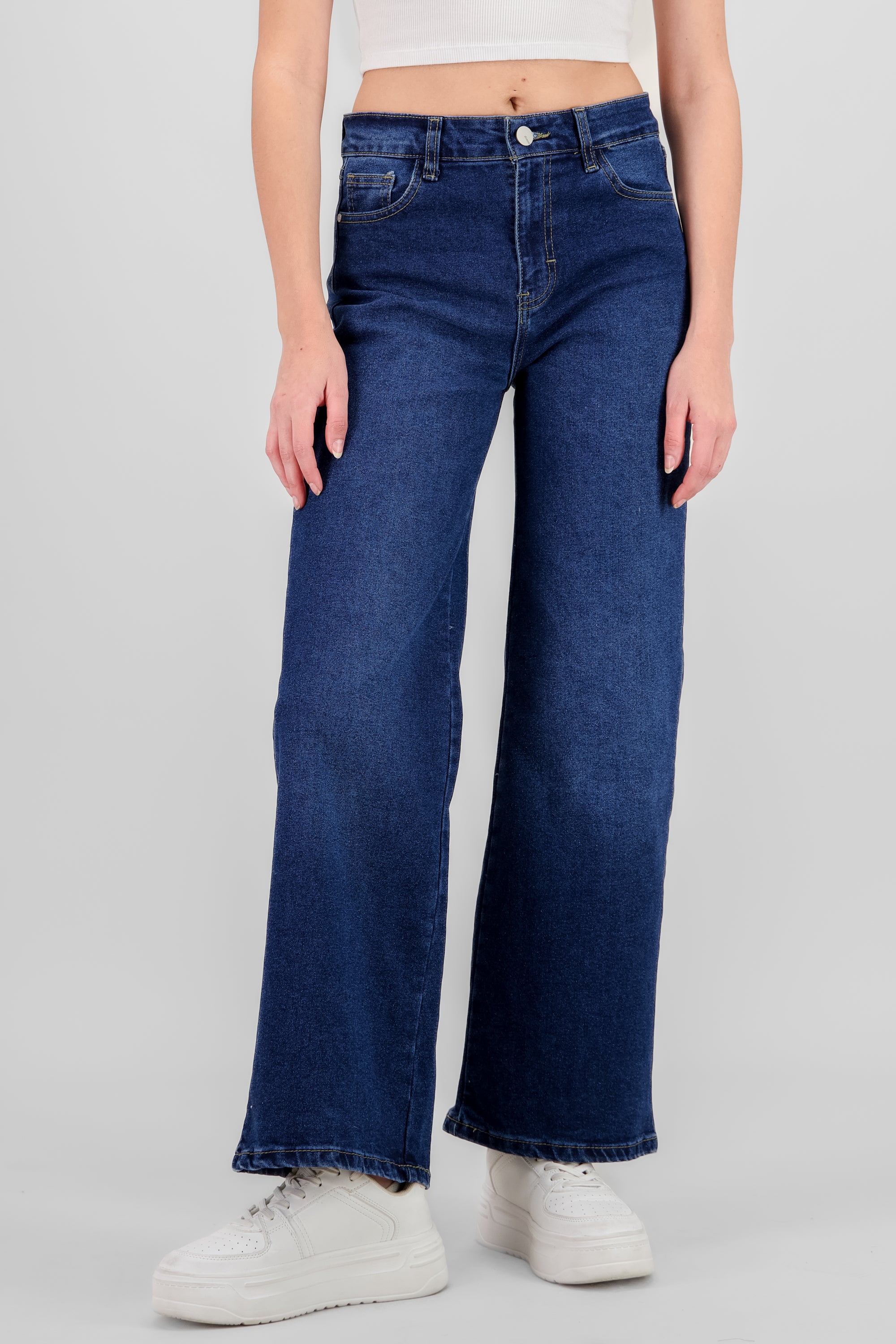 Basic Straight Jeans DARK WASH