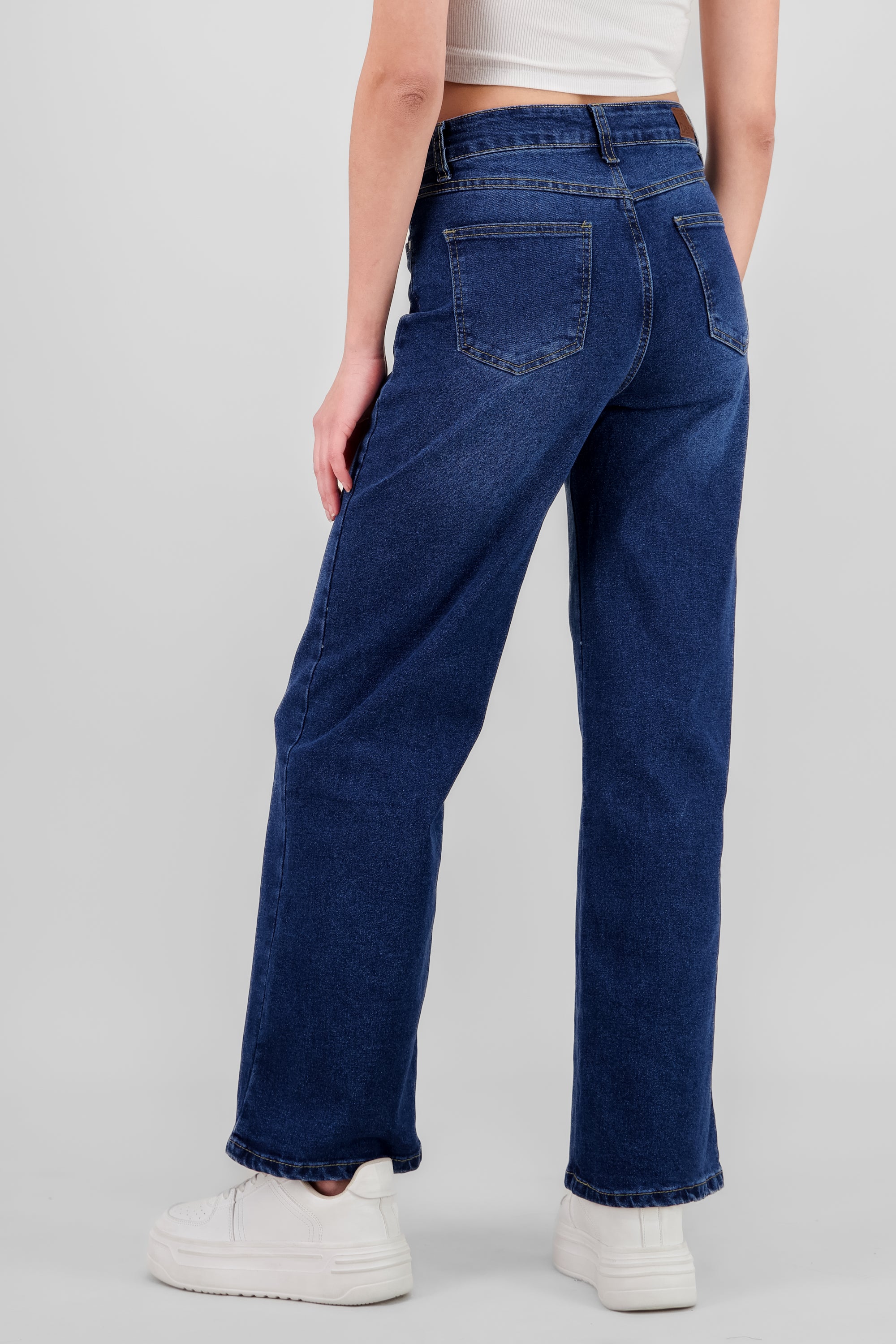 Basic Straight Jeans DARK WASH